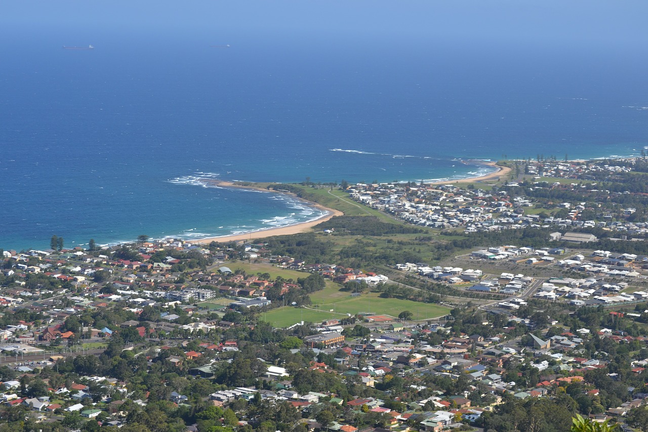 Bulli, Illawara, Australia, Architektūra, Panorama, Miestas, Miesto Panorama, Bokštas, Pastatas, Orientyras