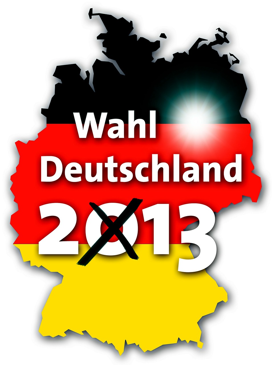 Bundestagswahl, September, 2013, Rinkimai, Visos Provincijos, Bundestag, Grafika, Juoda, Raudona, Auksas