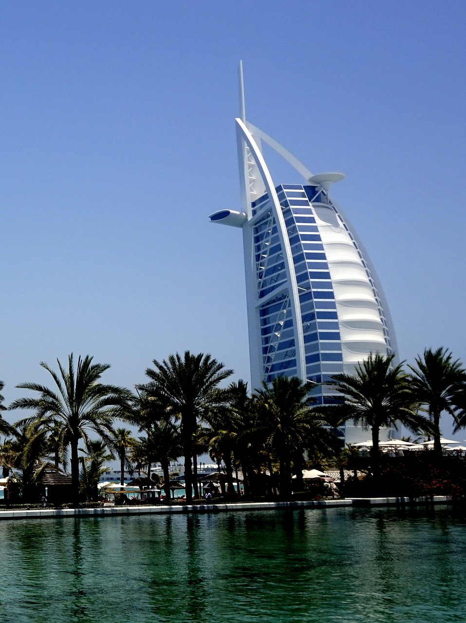 Burj Al Arab, Dubai, Jumeirah Beach, Burj, Vanduo, Jūra, Šiuolaikiška, Viešbutis, Pastatas, Struktūros
