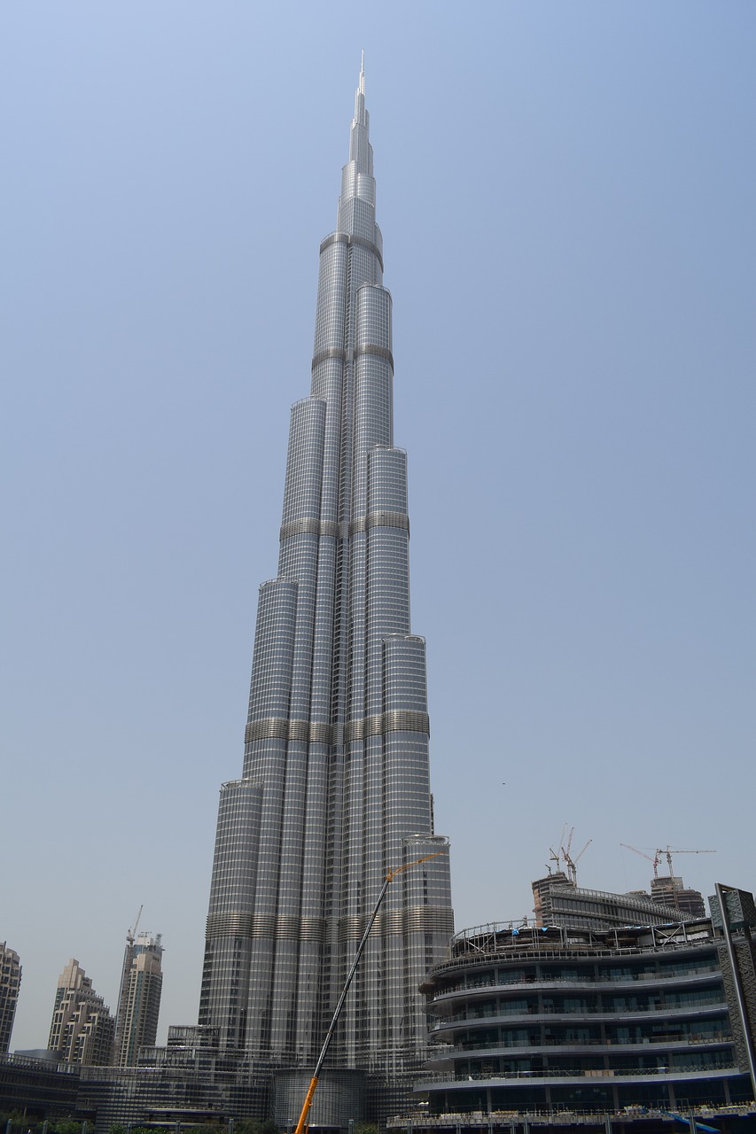 Burj Khalifa, Dubai, Dangoraižis, Architektūra, Pasaulio Rekordas, Dubai Miestas, Aukštas, Aukščiausias Pastatas, Bursch Khalifa, Pastatas