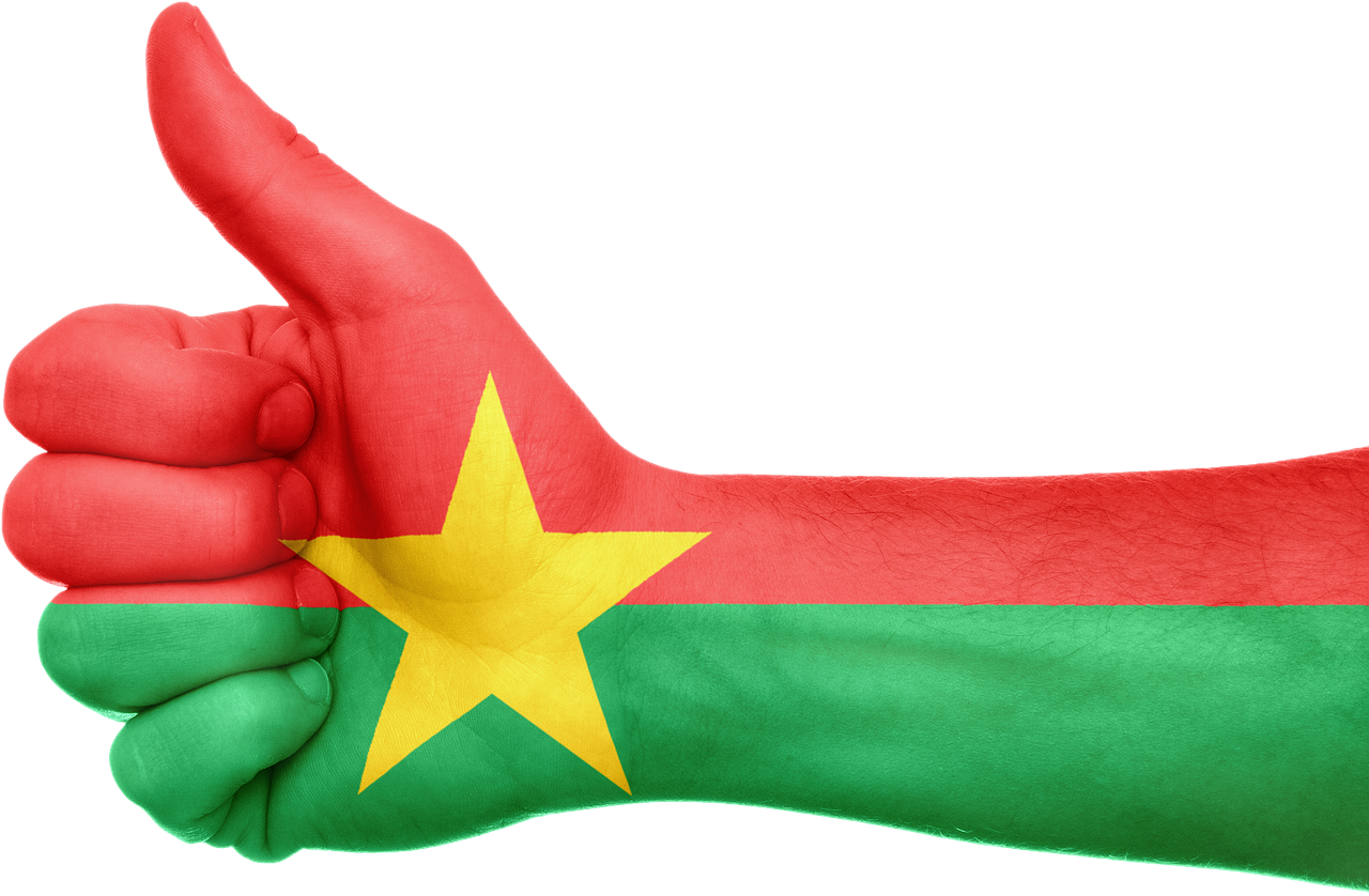 Burkina Fasas, Vėliava, Ranka, Nacionalinis, Pirštai, Patriotinis, Nykščiai Aukštyn, Patriotizmas, Afrika, Burkinabė