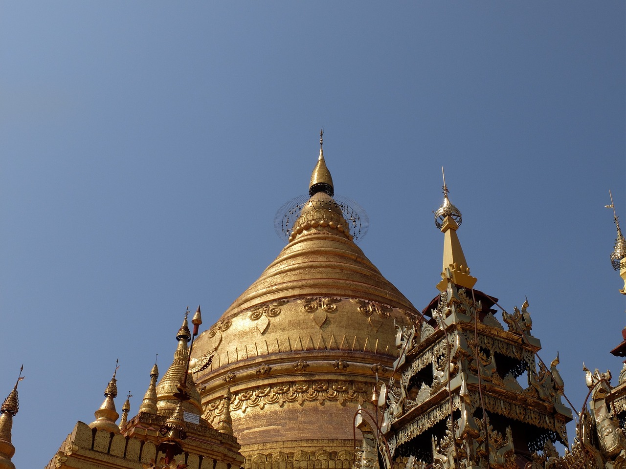 Burma, Šventykla, Auksas, Pagoda, Budizmas, Kupolas, Religija, Nemokamos Nuotraukos,  Nemokama Licenzija