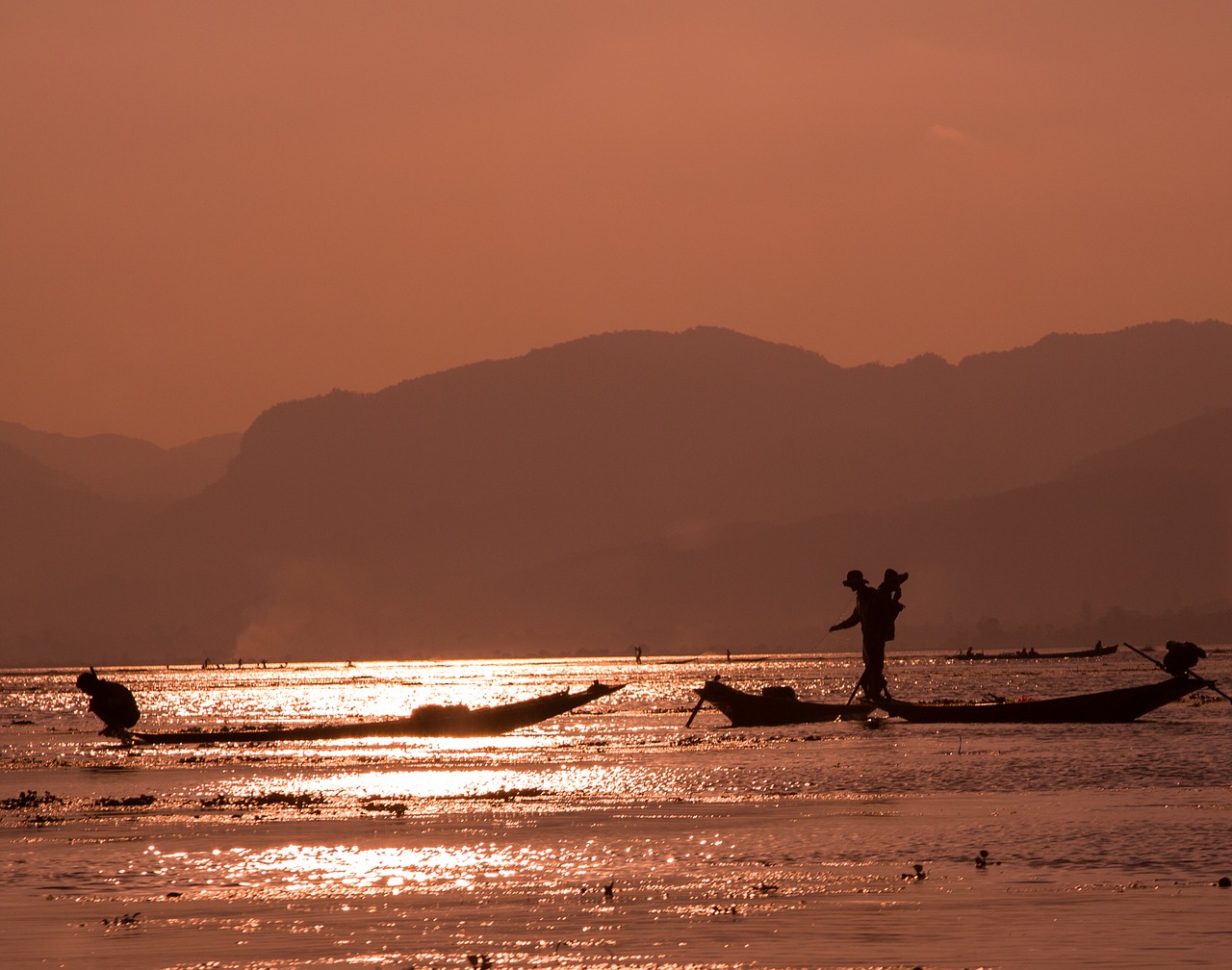 Burma, Inle Ežeras, Žvejai, Nemokamos Nuotraukos,  Nemokama Licenzija
