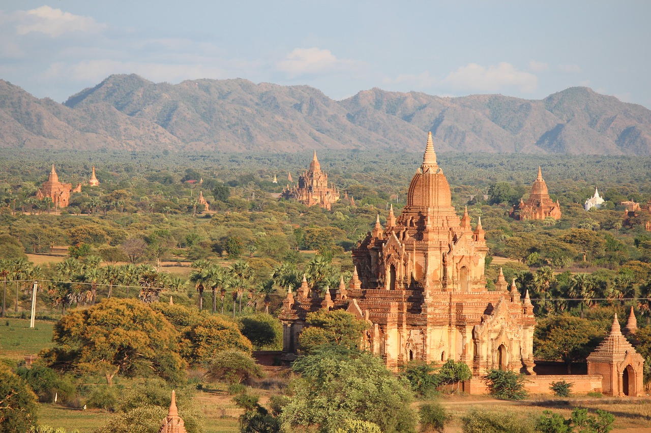 Burma, Mianmaras, Šventyklos Lygis, Kraštovaizdis, Šventykla, Stupa, Bagan, Budizmas, Nemokamos Nuotraukos,  Nemokama Licenzija