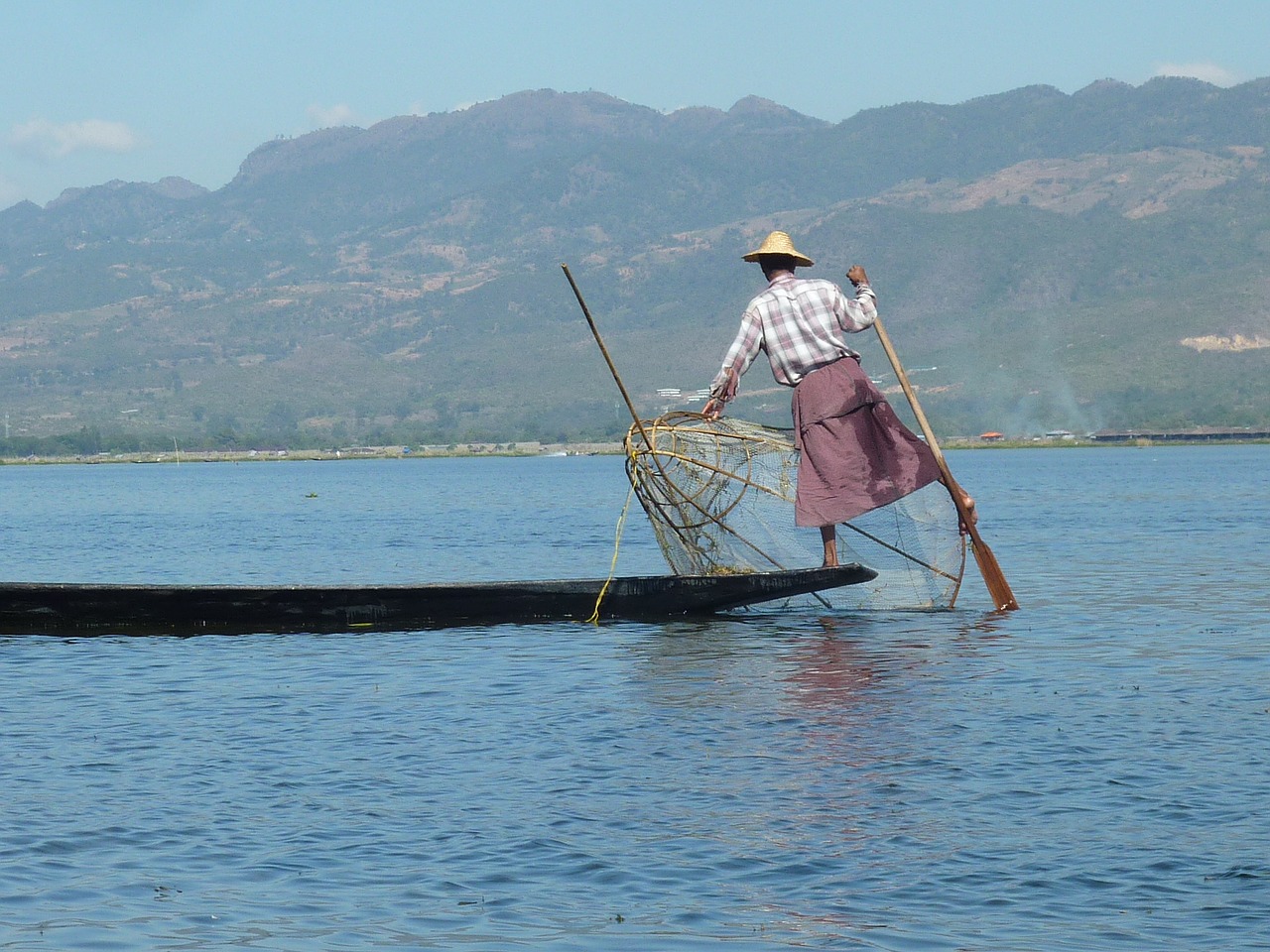 Burma, Ežero Inle, Mianmaras, Žvejys, Nemokamos Nuotraukos,  Nemokama Licenzija