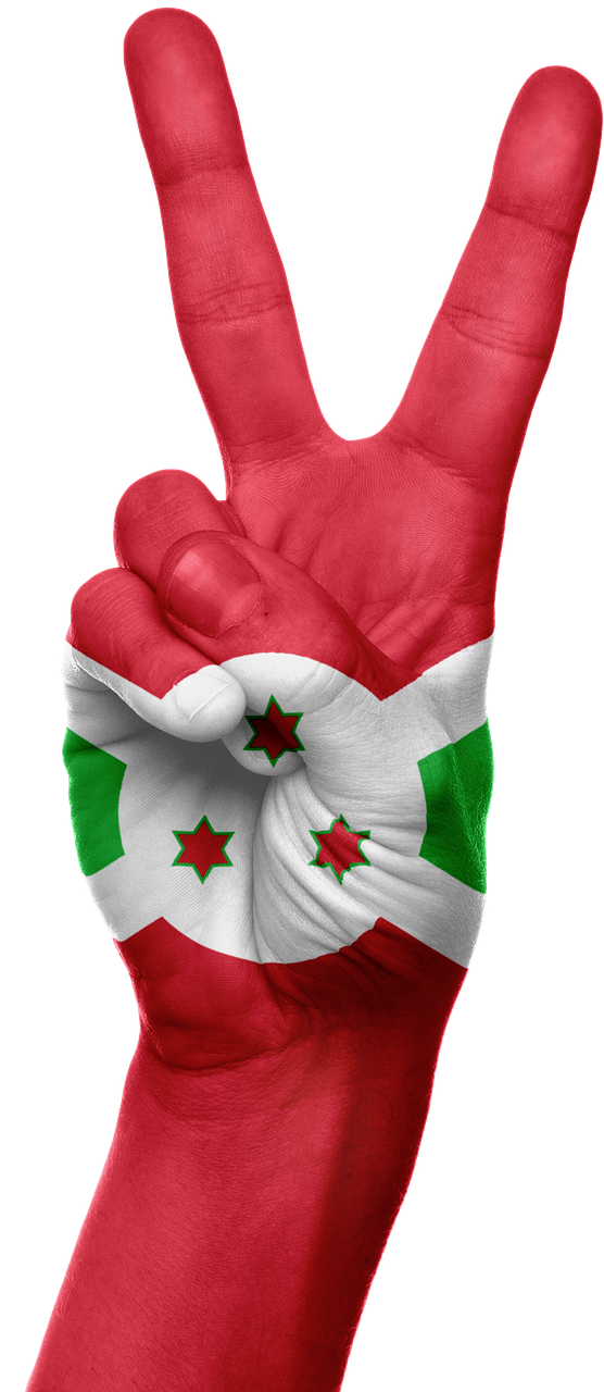 Burundis, Vėliava, Ranka, Nacionalinis, Pirštai, Patriotinis, Patriotizmas, Afrikos, Burundinis, Gestas