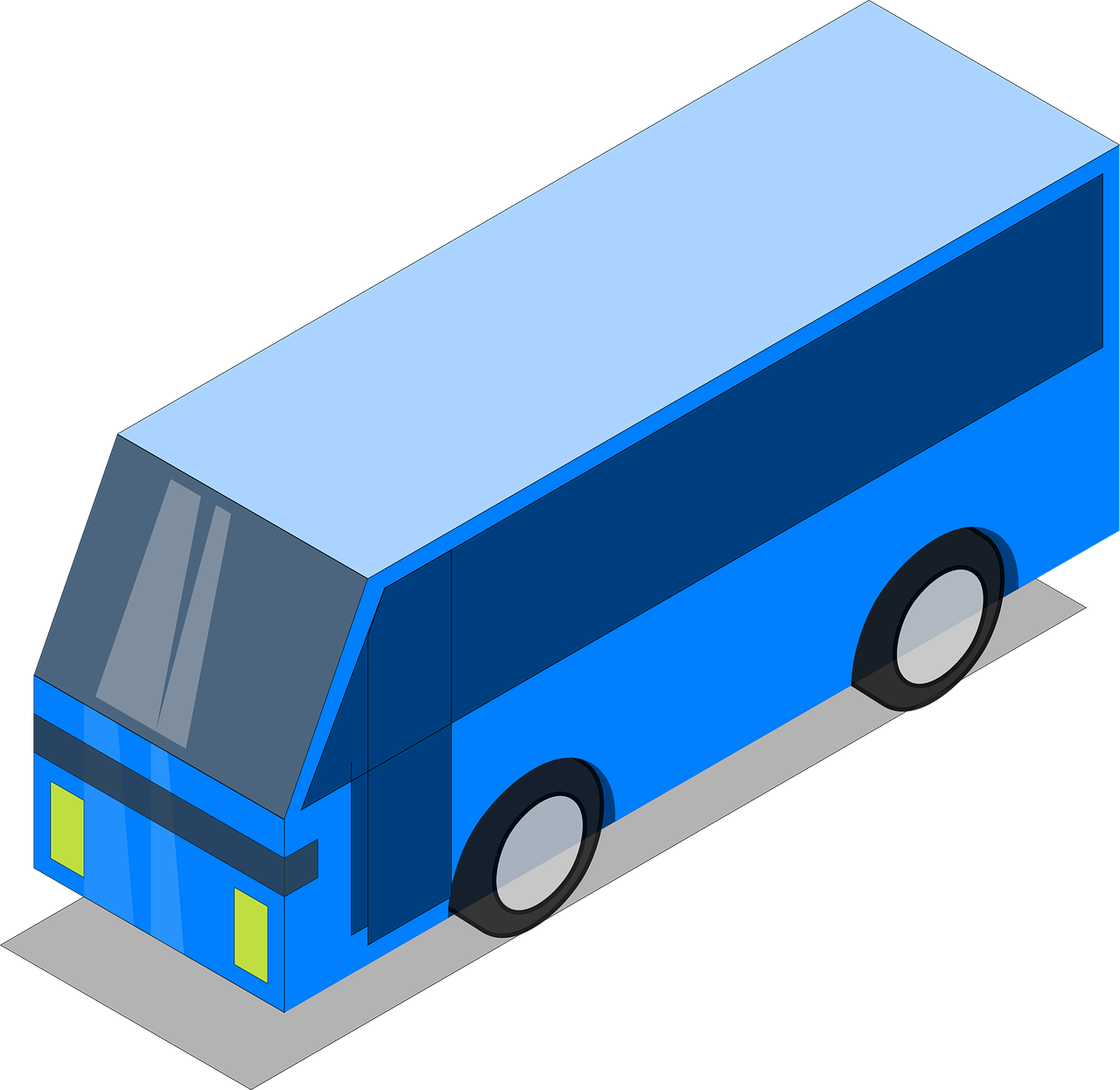 Autobusas, Mėlynas, Automobilis, Kelias, Gabenimas, Transporto Priemonė, Nemokama Vektorinė Grafika, Nemokamos Nuotraukos,  Nemokama Licenzija