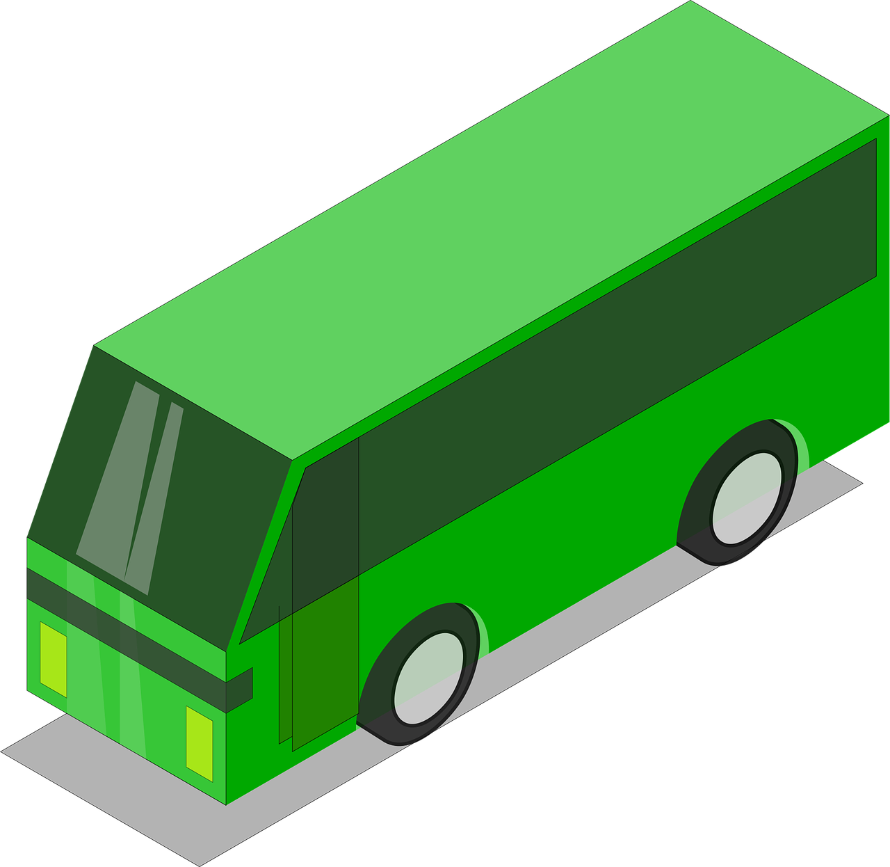 Autobusas, Automobilis, Vairuoti, Žalias, Važiuoti, Kelias, Gatvė, Gabenimas, Transporto Priemonė, Ratas