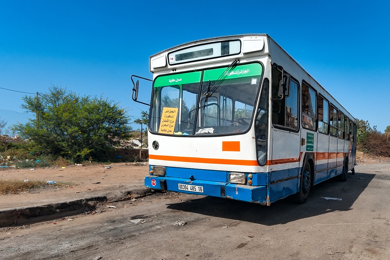 Autobusas, Algeria, Dangus, Mėlynas, Vasara, Viduržemio Jūros, Nemokamos Nuotraukos,  Nemokama Licenzija