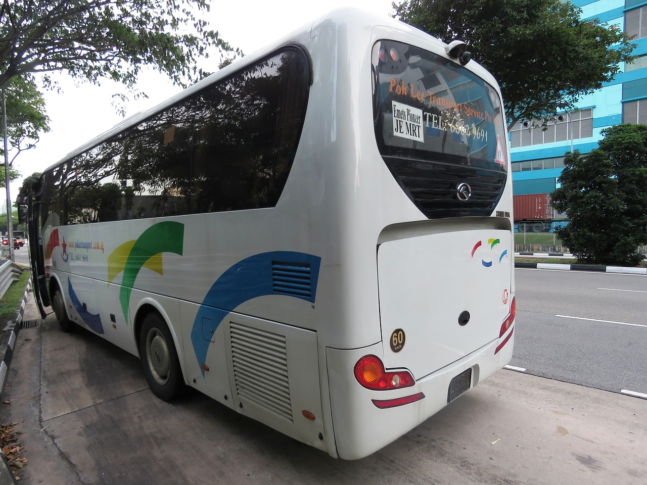 Autobusas, Autobusų Stotelė, Singapūras, Privatus Autobusas, Kelionė, Keliauti, Transportas, Transporto Priemonė, Turistinis, Kelionė