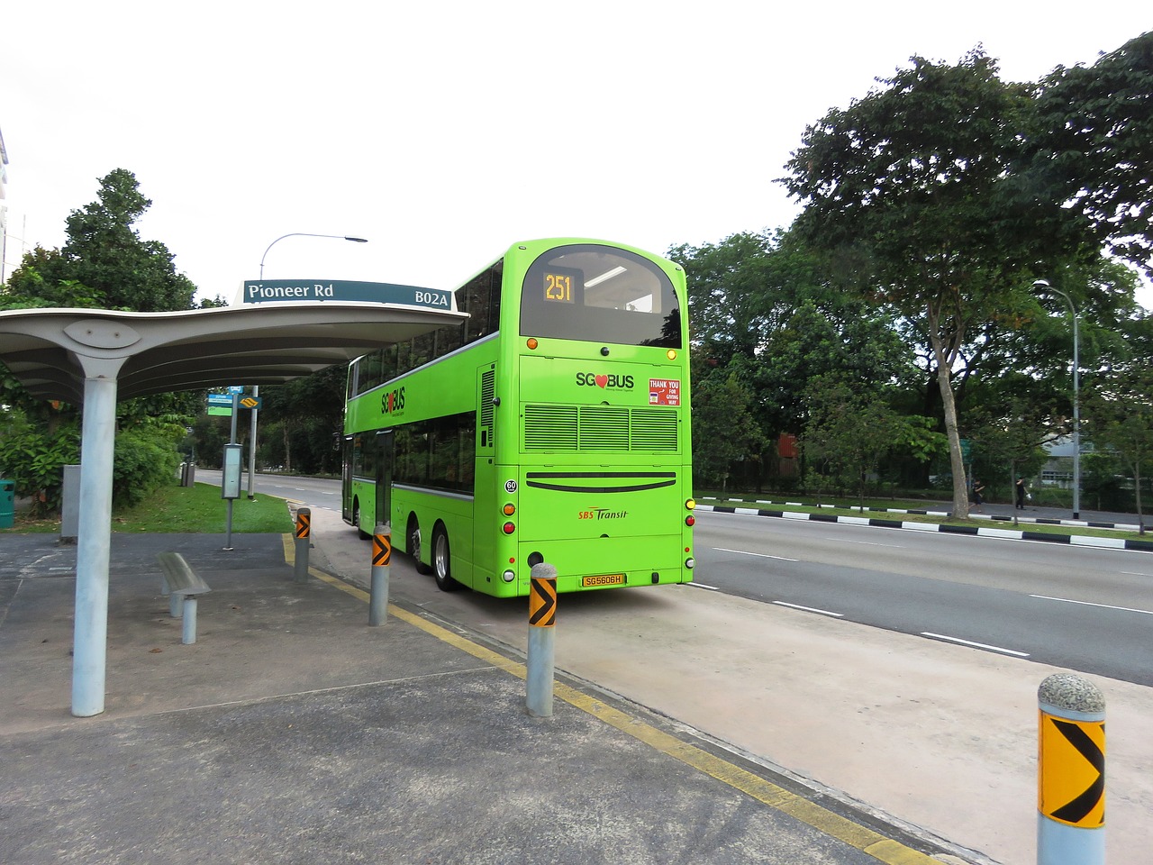 Autobusas, Autobusų Stotelė, Singapūras, Vyriausybės Autobusas, Kelionė, Keliauti, Transportas, Transporto Priemonė, Žalia Autobusas, Kelionė