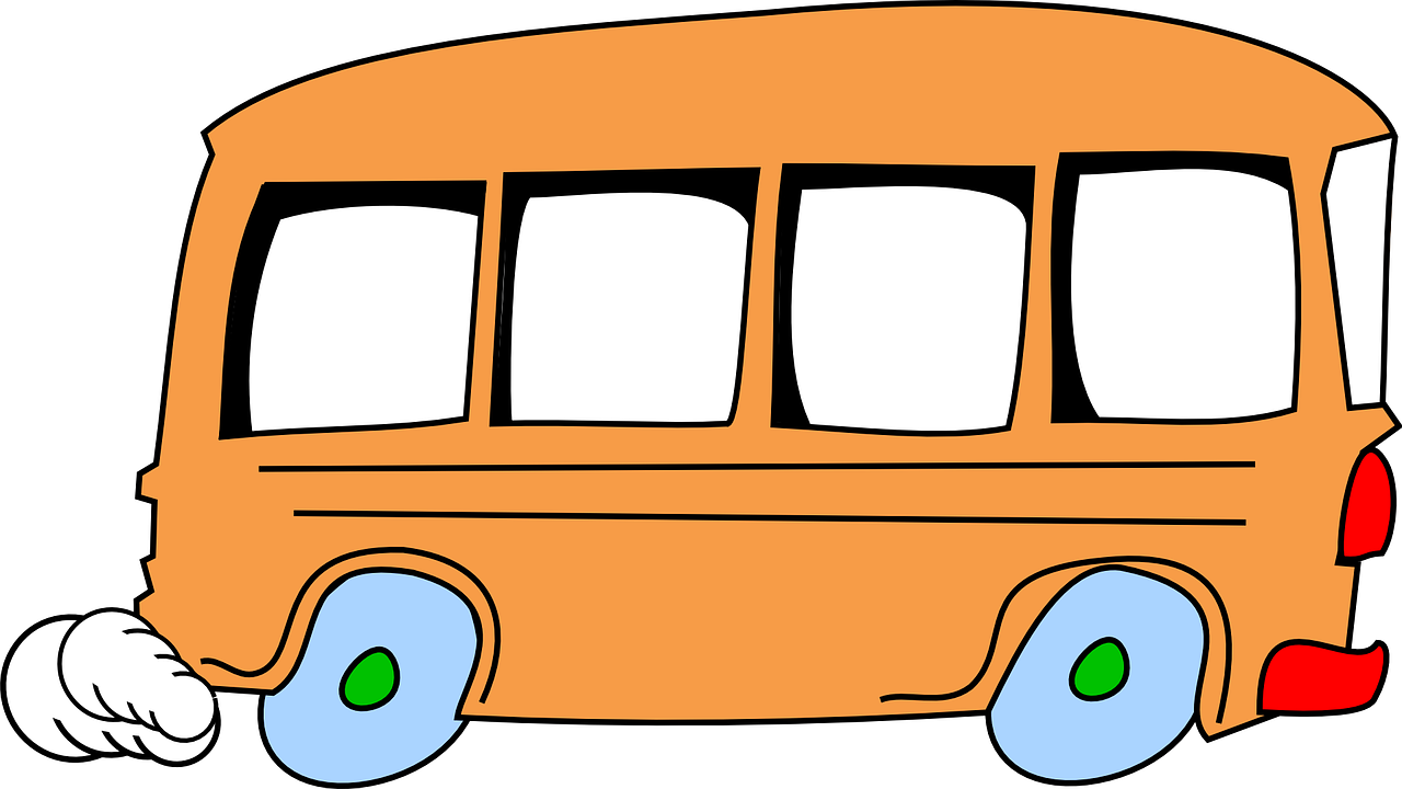 Autobusas, Animacinis Filmas, Greičio Viršijimas, Mielas, Transporto Priemonė, Izoliuotas, Mokykla, Gabenimas, Kelionė, Kelionė