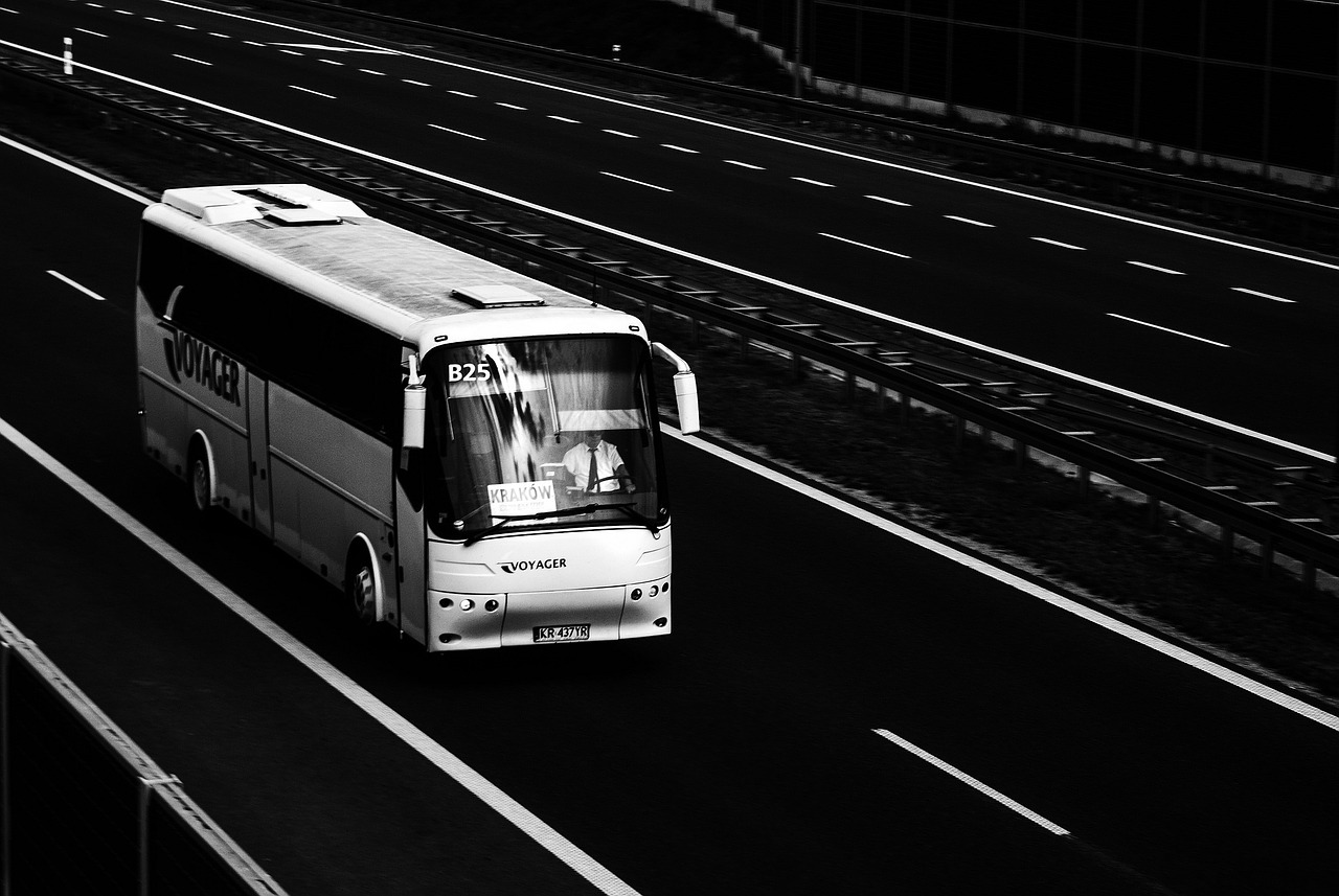 Autobusas,  Bova Futura,  Bova,  Futura,  Greitkelis,  Juoda Ir Balta,  Transportas,  A4,  Voyager,  Vairuotojas