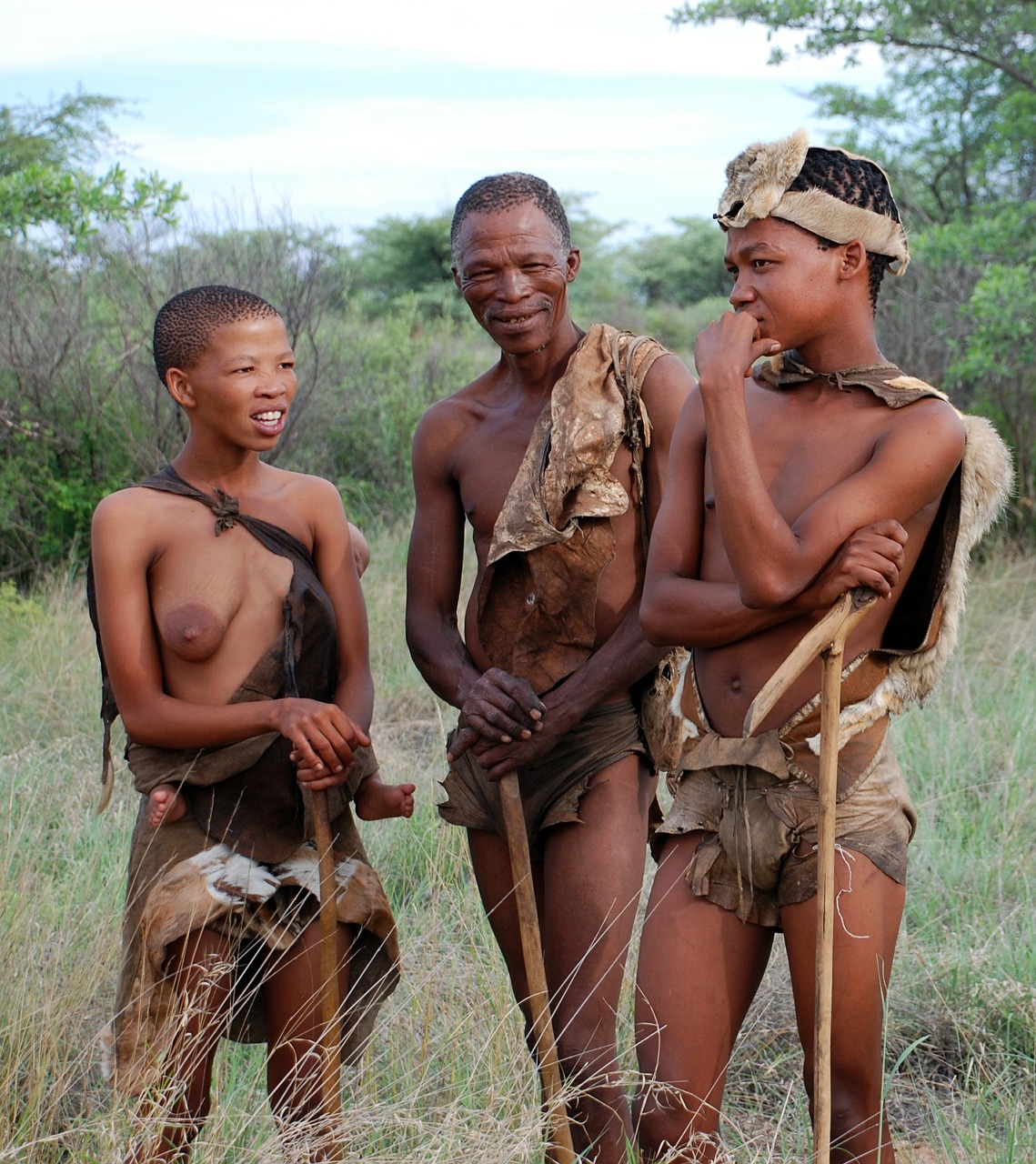 Bushman, Vietiniai Žmonės, Medžiotojas Rinkėjas, San, Botsvana, Afrika, Vyras, Juoda, Trys, Nemokamos Nuotraukos