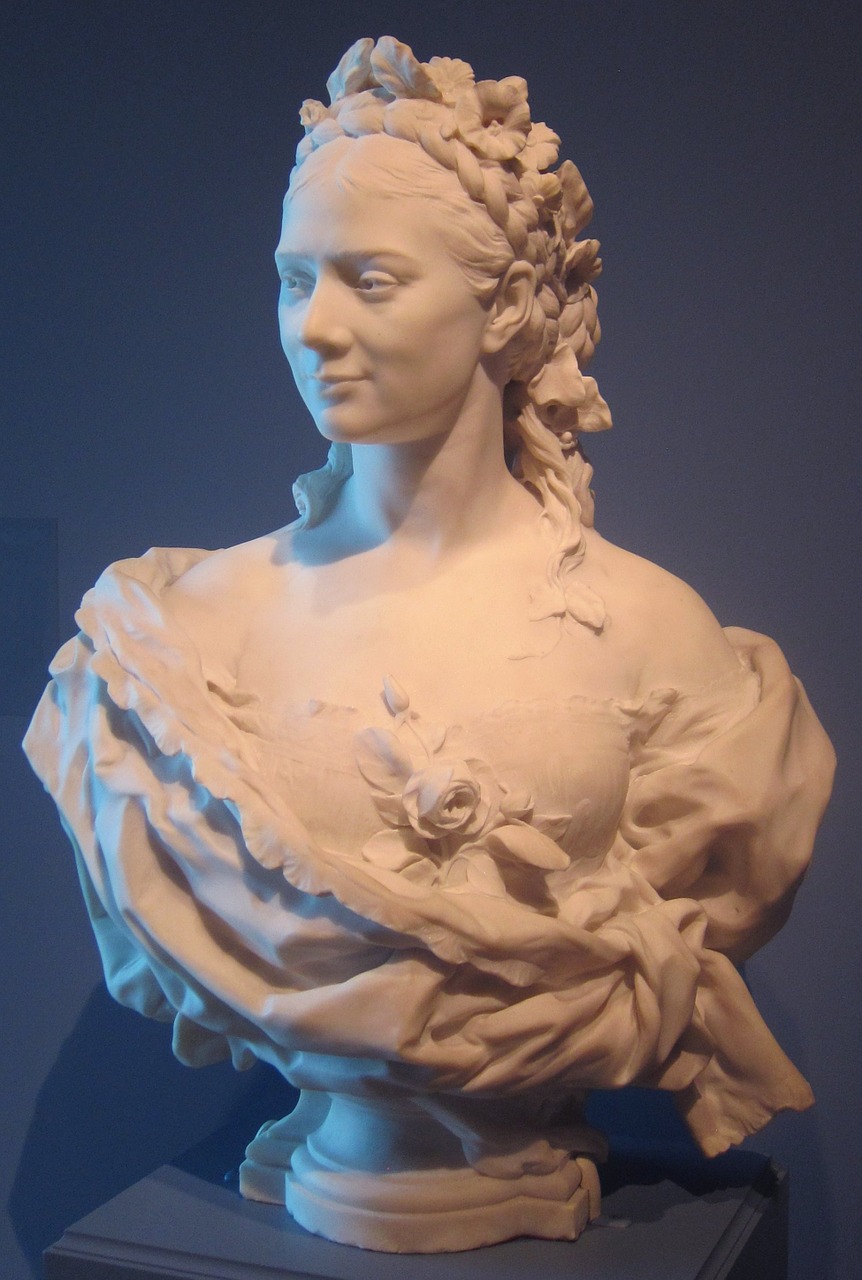 Biustas, Lady, Jean, Baptiste, Carpeaux, Cleveland, Muziejus, Skulptūra, Portretas, Moteris