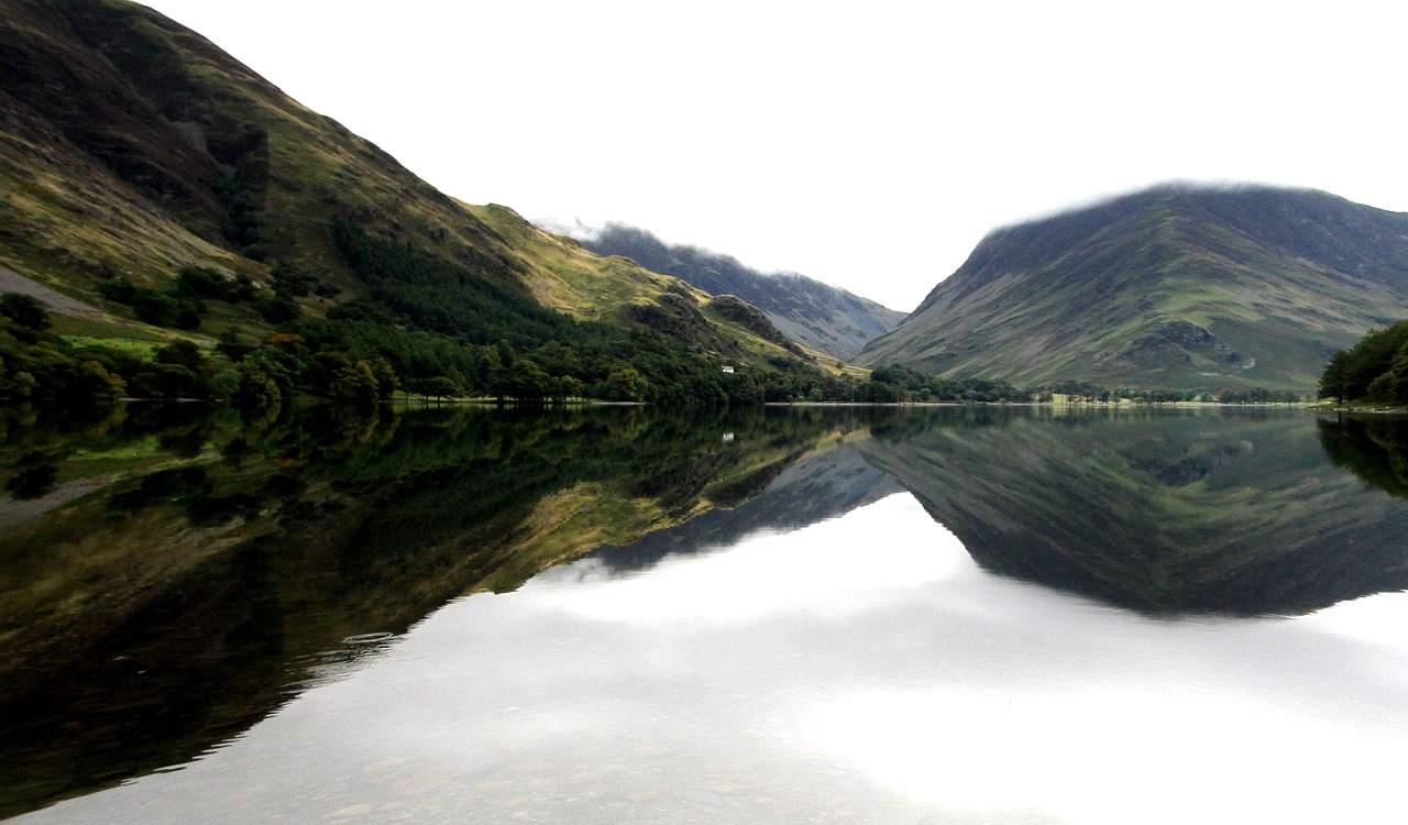 Buttermere, Ežeras, Kambrija, Kaimas, Vanduo, Kaimas, Ramus, Lakeland, Vaizdas, Ramus