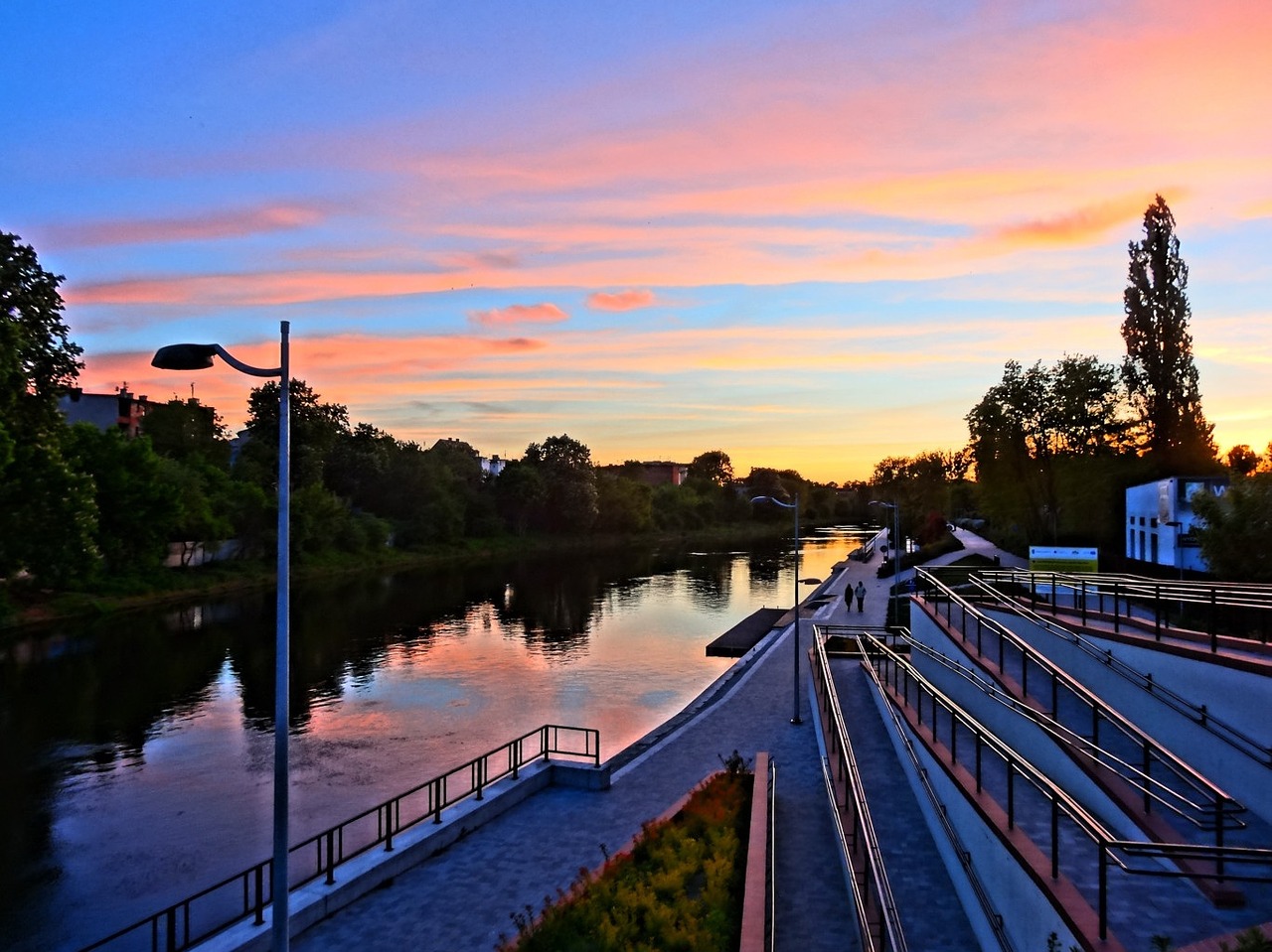 Bydgoszcz, Centro, Krantinė, Promenada, Brda, Riverside, Vakaras, Peizažas, Nemokamos Nuotraukos,  Nemokama Licenzija