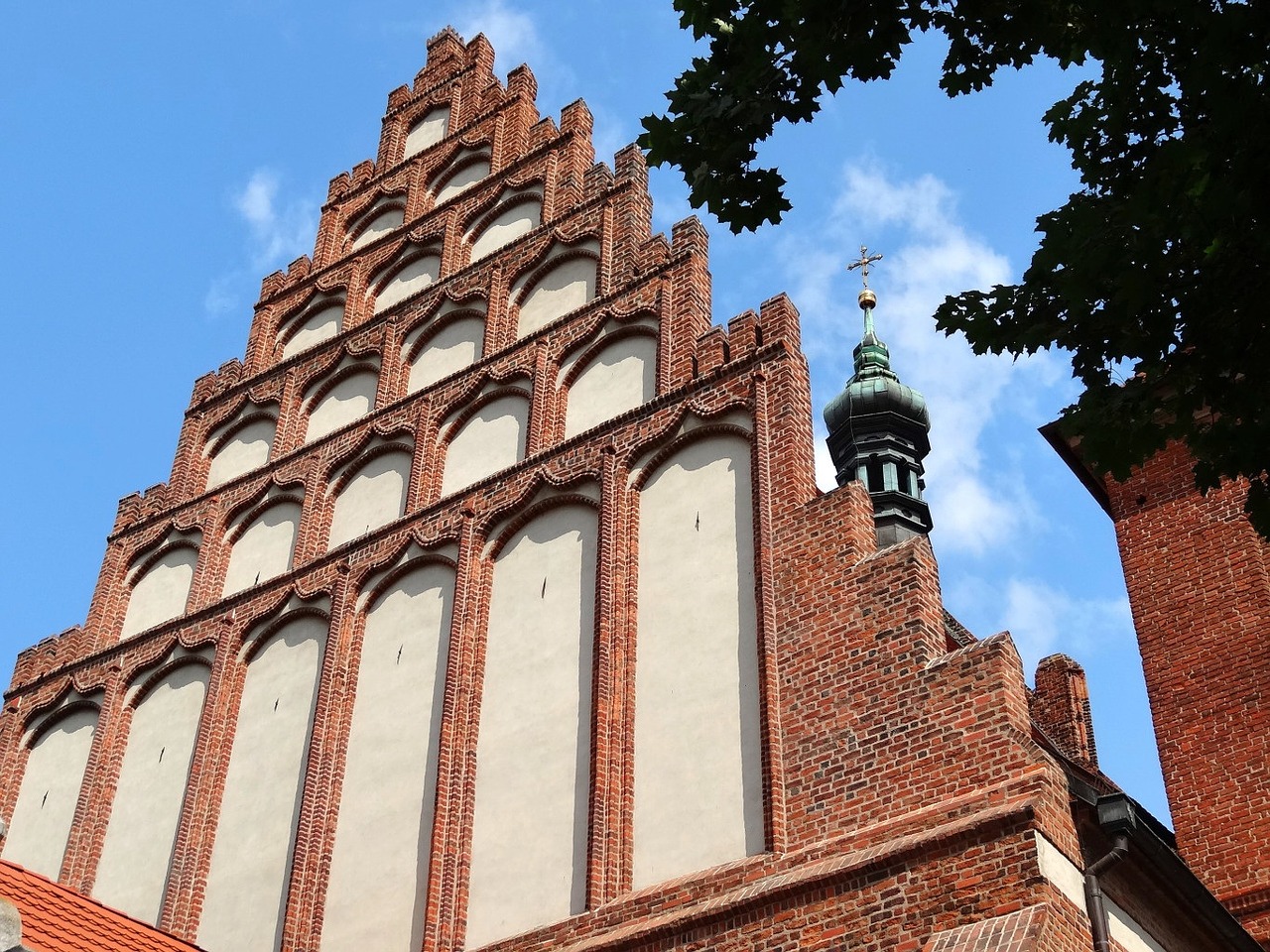 Bydgoszcz, Katedra, Bažnyčia, Gable, Frontonas, Fasadas, Religinis, Pastatas, Istorinis, Lenkija