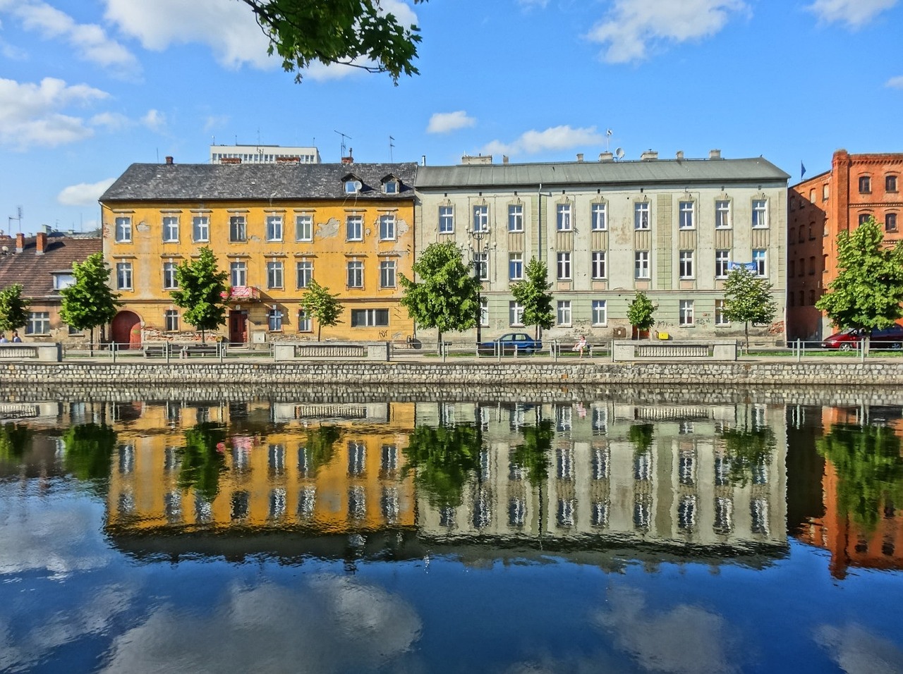 Bydgoszcz, Kranto, Krantinė, Kanalas, Upė, Miesto, Pastatai, Lenkija, Nemokamos Nuotraukos,  Nemokama Licenzija