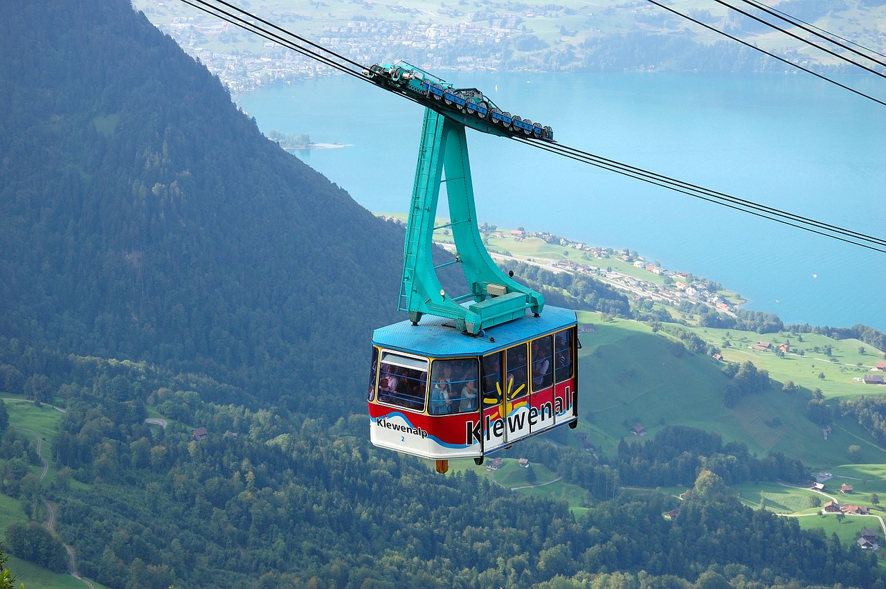 Kabelis, Gondola, Turistai, Klewenalp, Ežero Lucerne Regionas, Keleivių Transportas, Transportas, Nemokamos Nuotraukos,  Nemokama Licenzija
