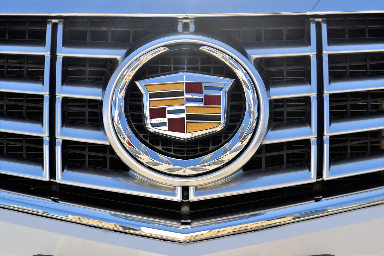 Cadillac, Emblema, 2017, Xt5, Kryžminis, Baltos Spalvos, Tricoat, Grilis, Chromas, Automobilis