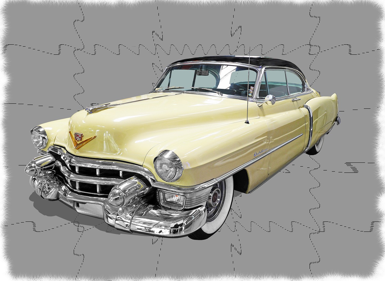 Cadillac-Kabrioletas-Kupė, Usa, Pkw, Klasikinis, Amerikietis, Chromas, Oldtimer, V8, Istoriškai, Nostalgija