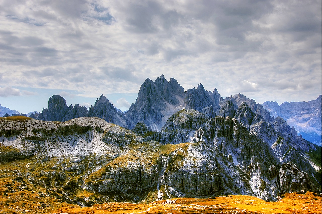 Cadini, Dolomitai, Kalnai, Italy, Alpių, South Tyrol, Unesco Pasaulio Paveldas, Alpių Panorama, Gamta, Griovių Laukas