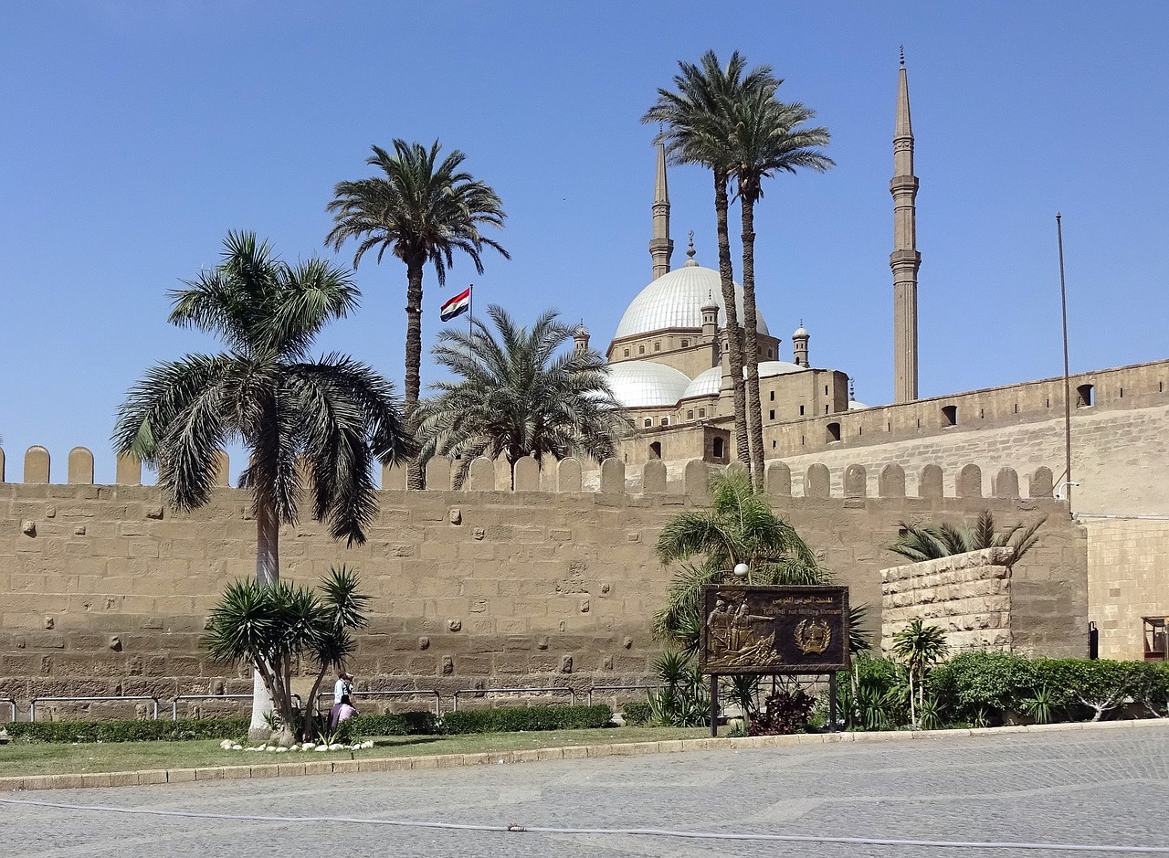 Kairas,  Citadel,  Mečetė,  Minaretas,  Įtvirtinimai,  Palmių,  Kelionė,  Architektūra, Nemokamos Nuotraukos,  Nemokama Licenzija