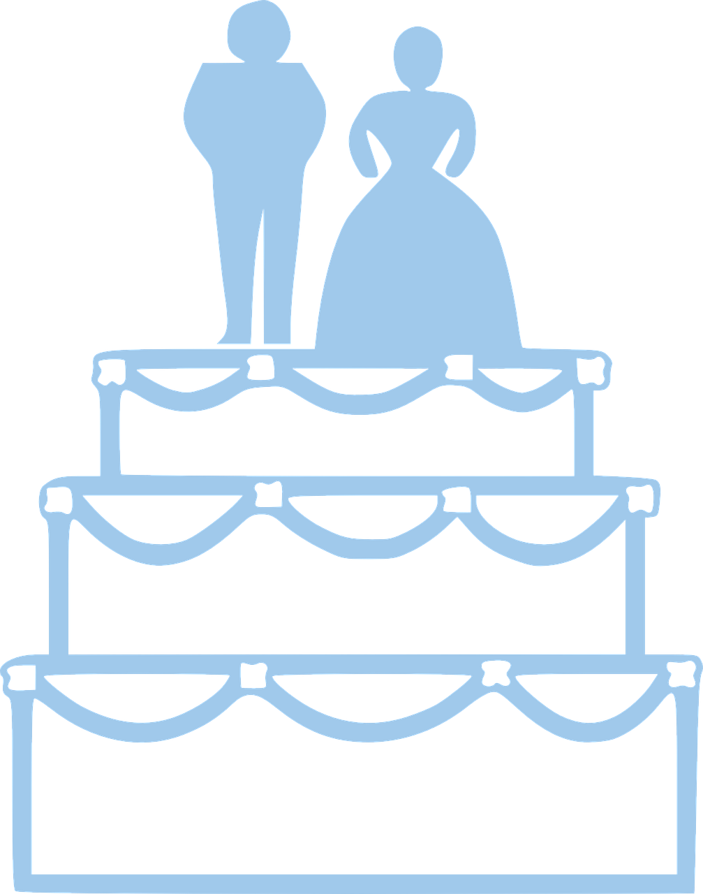 Tortas, Vestuvės, Pora, Saldus, Romantiškas, Sluoksniai, Nemokama Vektorinė Grafika, Nemokamos Nuotraukos,  Nemokama Licenzija