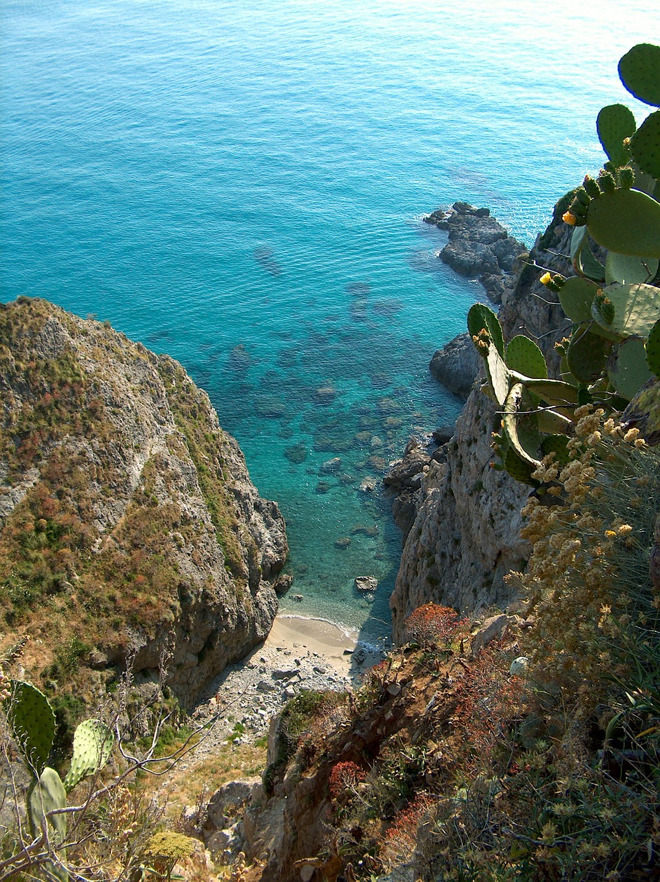 Kalabrija, Italy, Capo Vaticano, Jūra, Vanduo, Uolos, Viduržemio Jūros, Nemokamos Nuotraukos,  Nemokama Licenzija