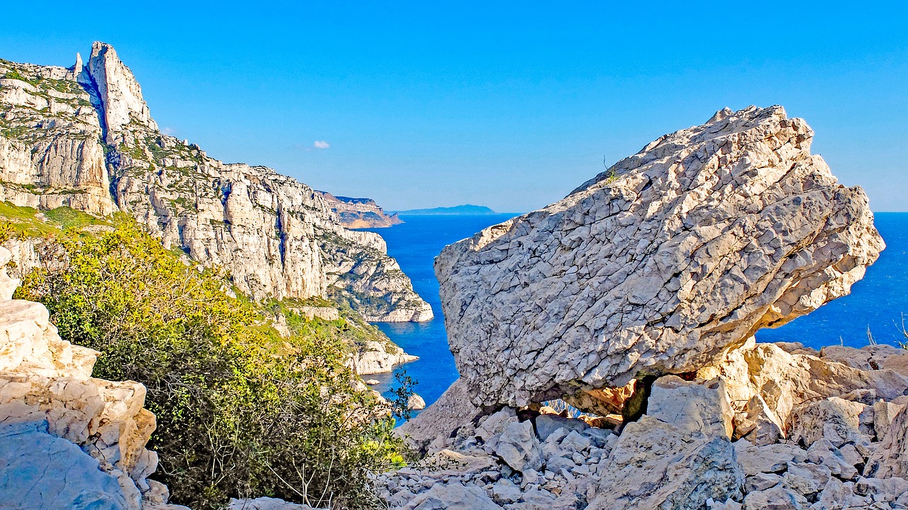 Kalanque, Marseille, Jūra, Viduržemio Jūros, Kranto, Rokas, France, Kraštovaizdis, Nemokamos Nuotraukos,  Nemokama Licenzija