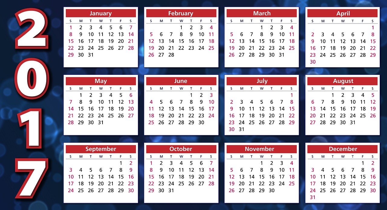 Kalendorius, 2017, Darbotvarkė, Tvarkaraštis, Planą, Savaitės, Mėnesių, Metai, Sausis, Vasaris
