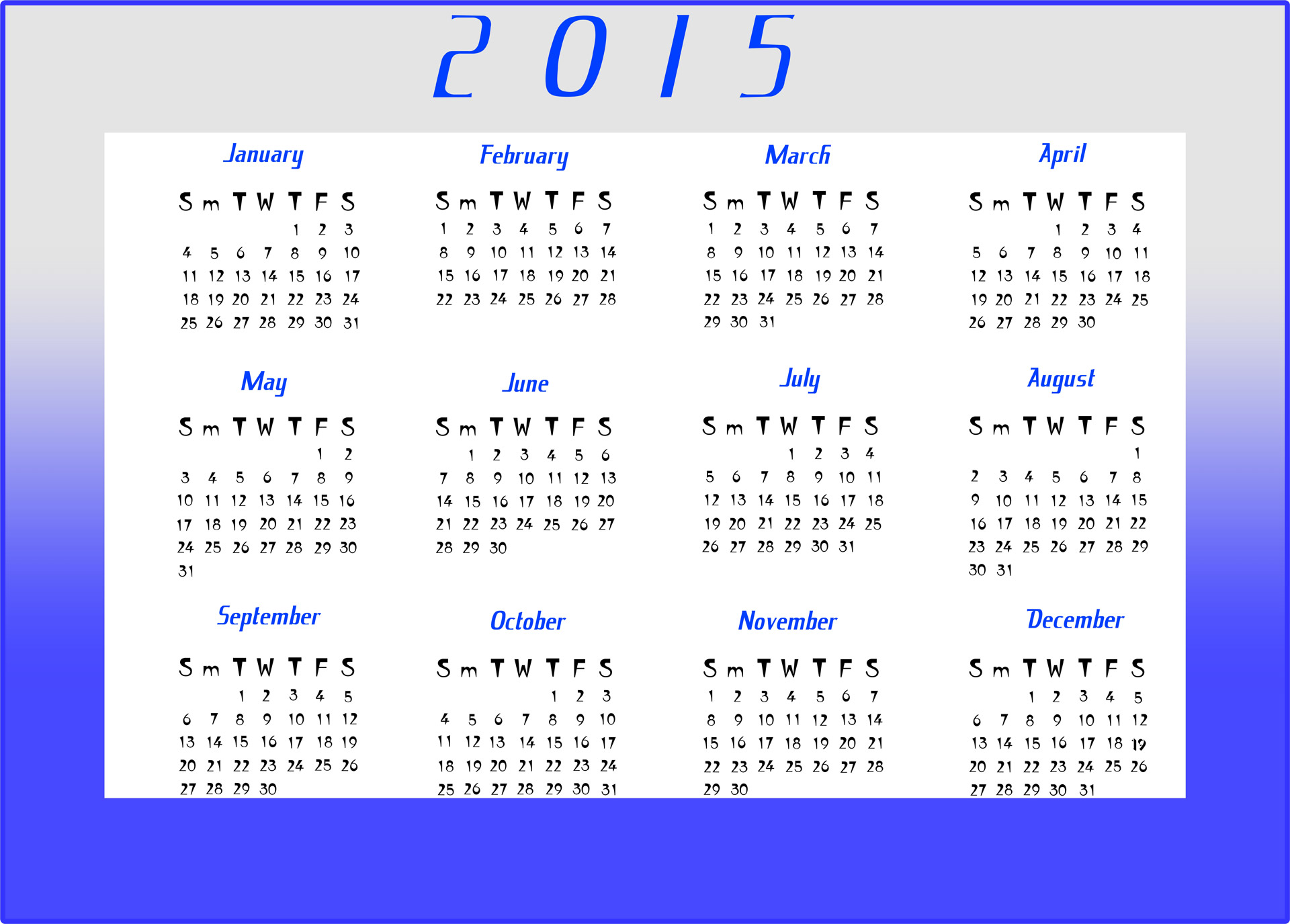 Kalendorius & Nbsp,  2015,  2015 M.,  Kalendorius,  Planuotojas,  Apdaila,  Metai,  Mėnuo,  Mėnesių,  Duomenys