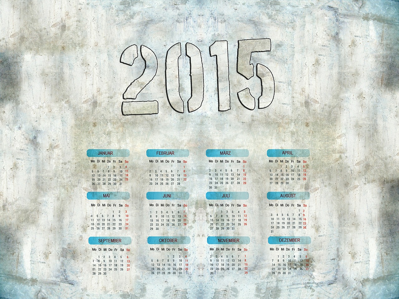 Kalendorius, 2015 M., Grunge, Metalas, Nemokamos Nuotraukos,  Nemokama Licenzija