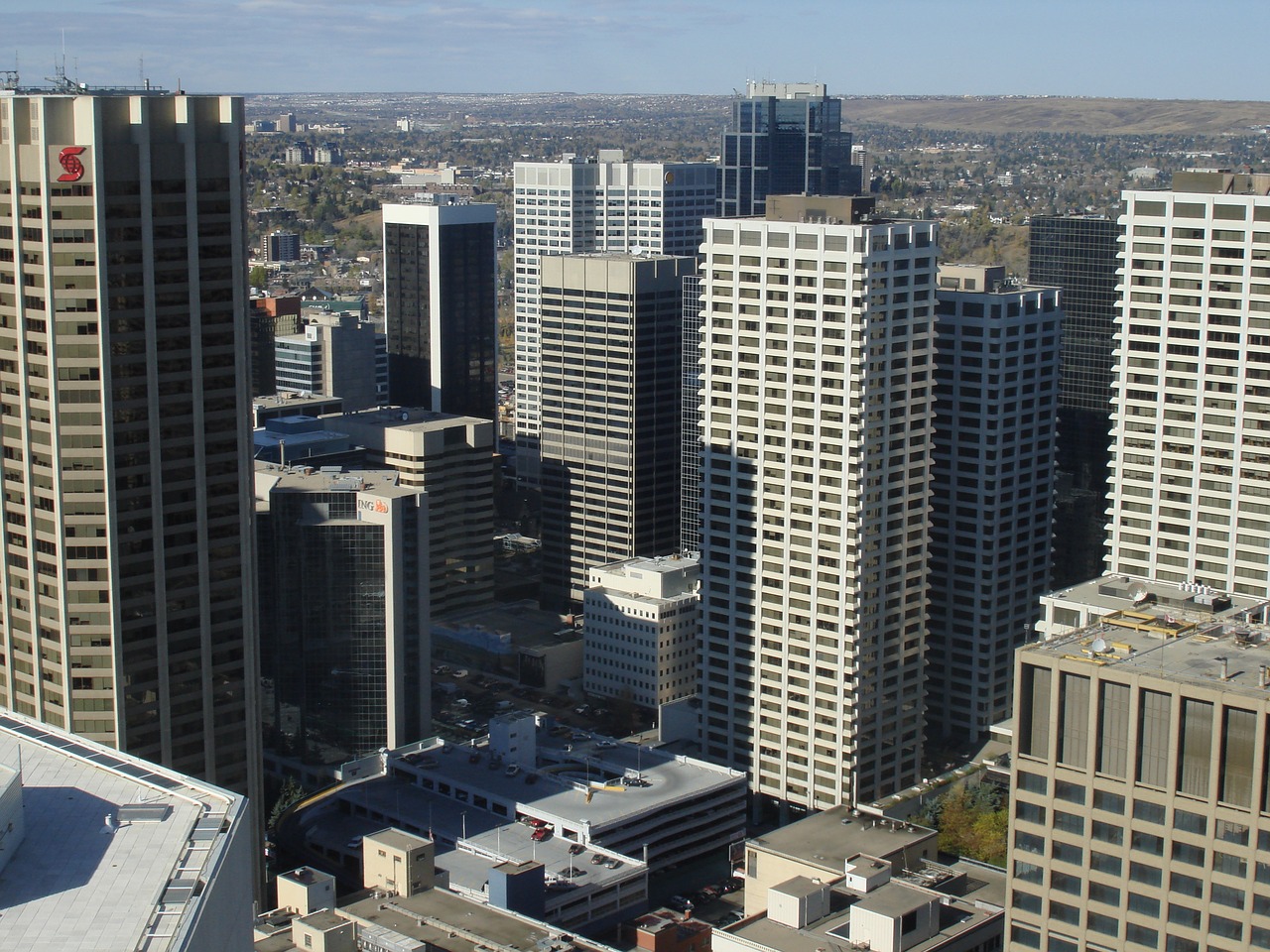 Kalgaris, Miesto Panorama, Alberta, Kanada, Miestas, Architektūra, Centro, Dangoraižis, Šiuolaikiška, Miesto