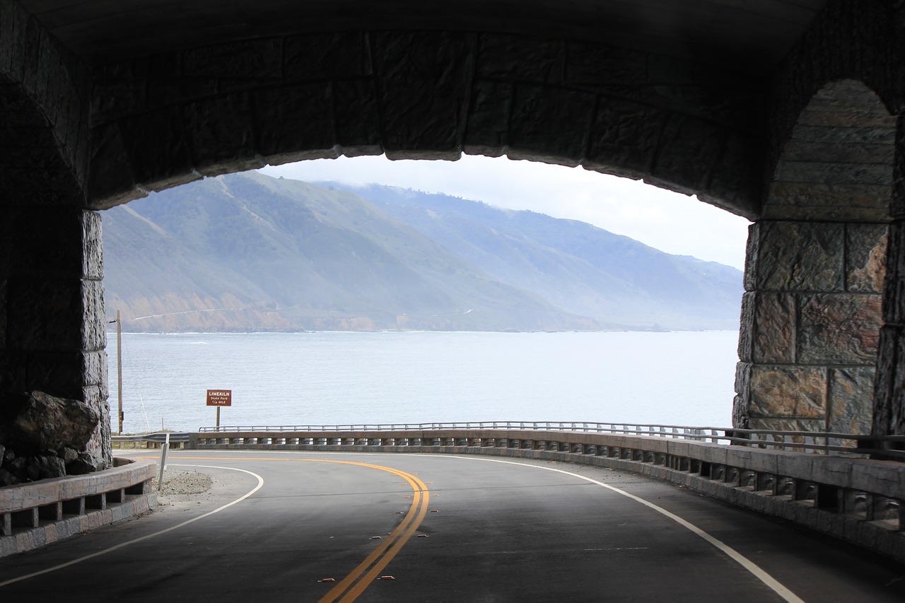 Kelias, Tunelis, Išeiti, Kalifornija, Sr1, Kranto, Nemokamos Nuotraukos,  Nemokama Licenzija