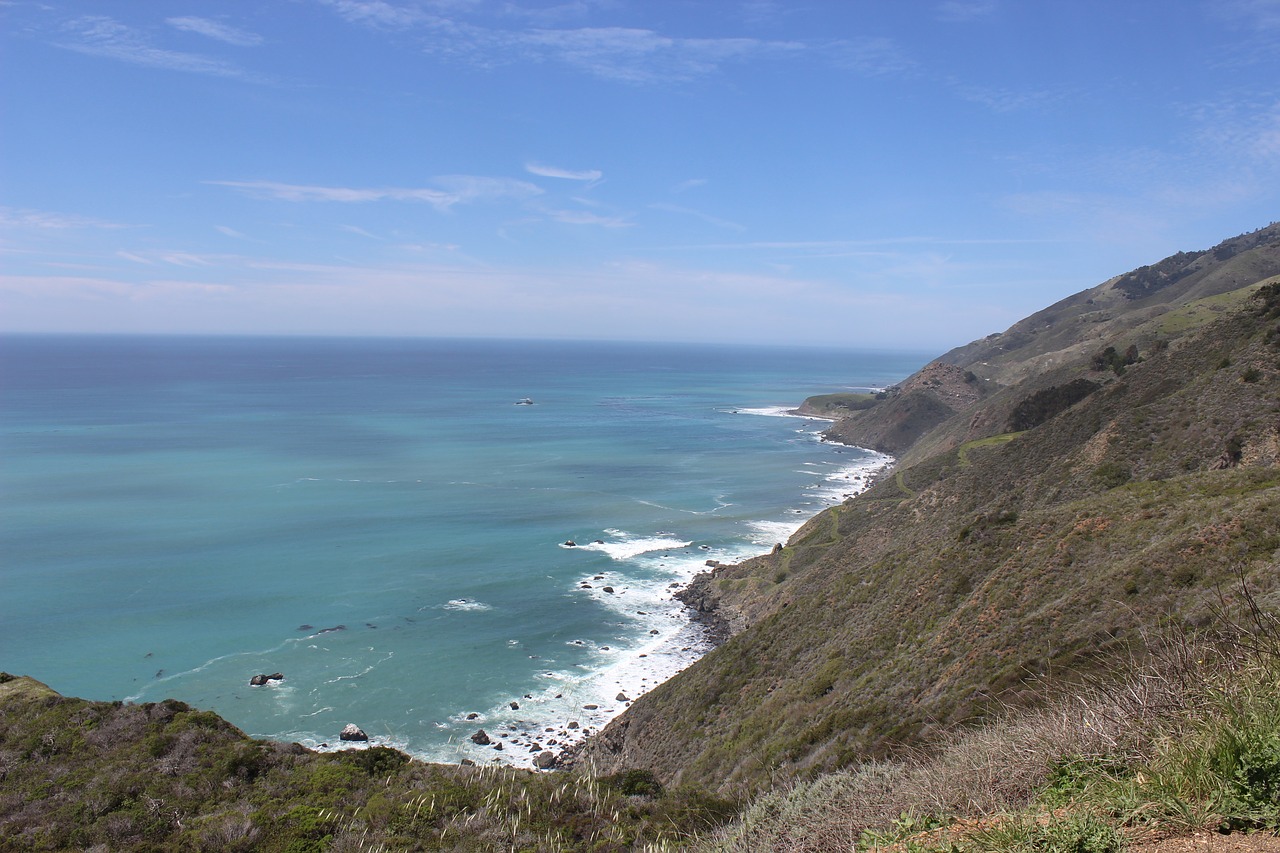 California,  Pakrantės Linija,  Ocean Skardis, Nemokamos Nuotraukos,  Nemokama Licenzija