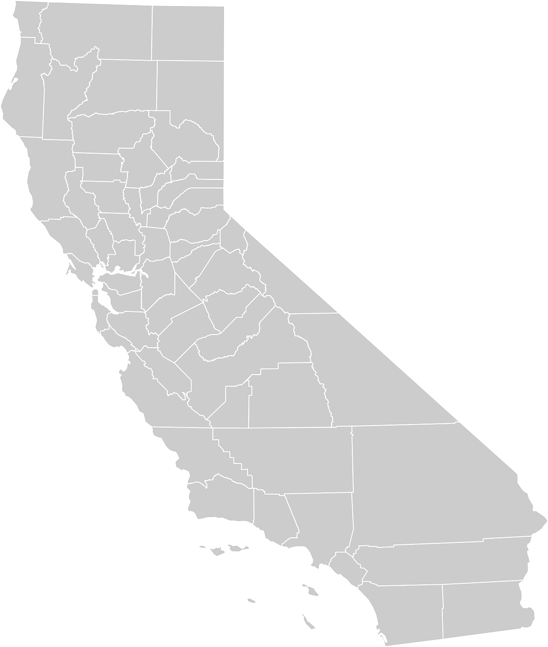Kalifornija, Žemėlapis, Geografija, United, Valstijos, Usa, Amerikietis, Kartografija, Sienos, Sienos