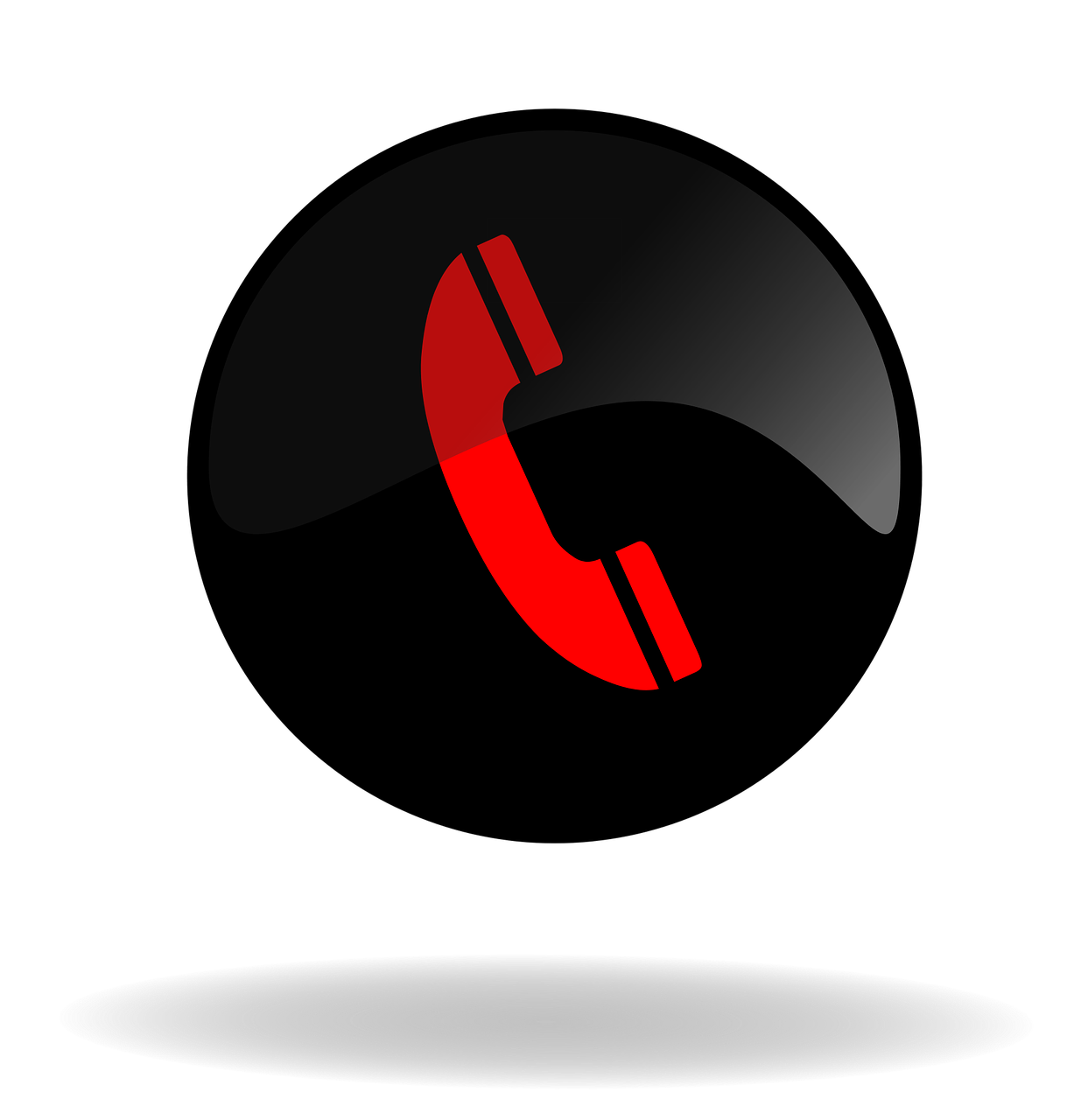 Skambinti, Skambučio Mygtukas Juodas Ir Raudonas, Mygtukas, Internetas, Internetas, Parama, Simbolis, Kontaktas, Informacija, Telefonas