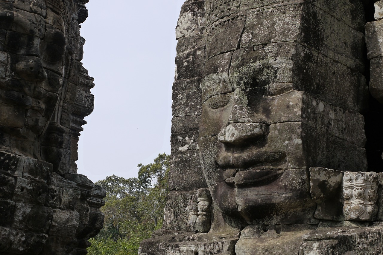 Kambodža, Siem Grižti, Angkor Wat, Bayon, Bajono Šventykla, Griuvėsiai, Turizmas, Nemokamos Nuotraukos,  Nemokama Licenzija