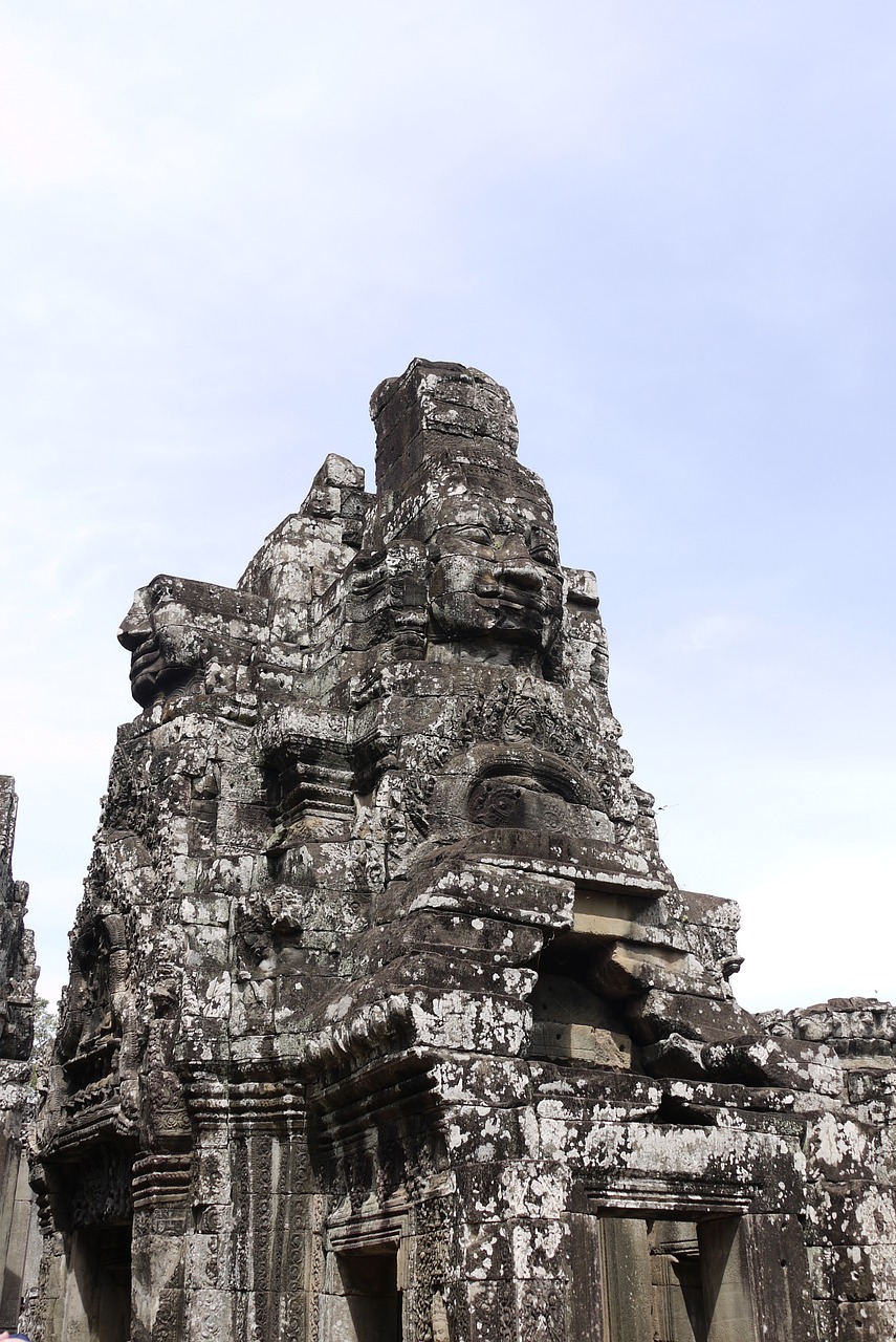 Kambodža, Siem Grižti, Angkor Wat, Bayon, Bajono Šventykla, Griuvėsiai, Turizmas, Nemokamos Nuotraukos,  Nemokama Licenzija