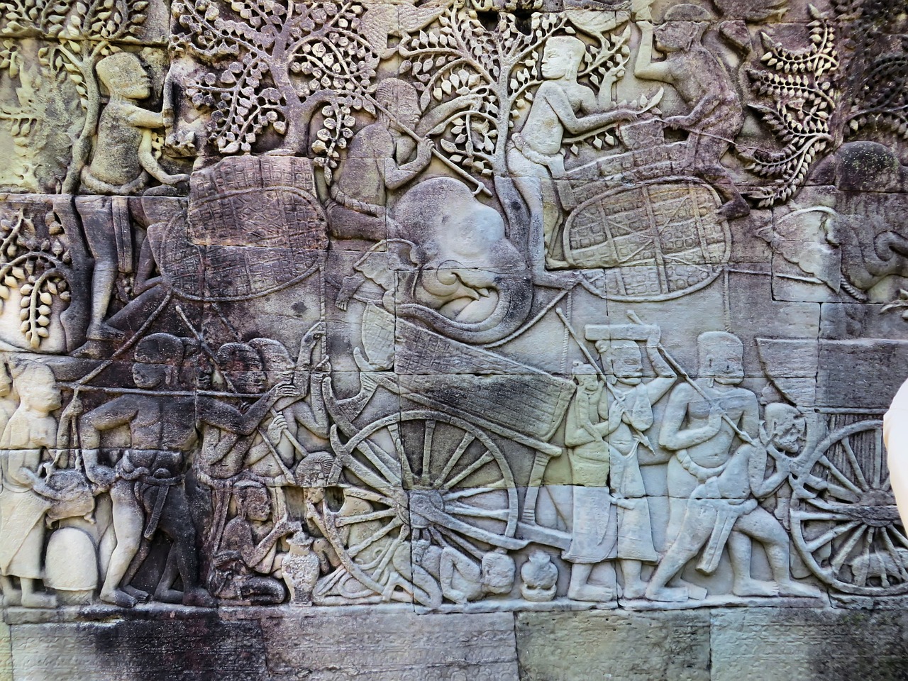 Kambodža, Angkor, Apsaugai, Bayon, Šventykla, Statulos, Archeologija, Griuvėsiai, Skulptūros, Nemokamos Nuotraukos