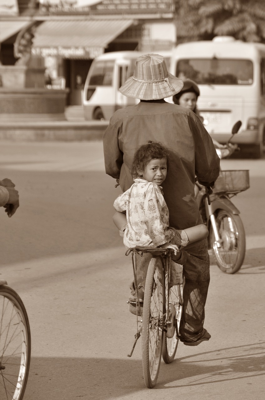 Kambodža, Mergaitė, Vaikas, Dviratis, Nemokamos Nuotraukos,  Nemokama Licenzija