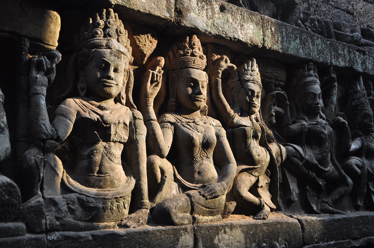 Kambodža, Hindhuismus, Angkor, Šventykla, Istoriškai, Angkor Wat, Asija, Šventyklos Kompleksas, Khmer, Skulptūra