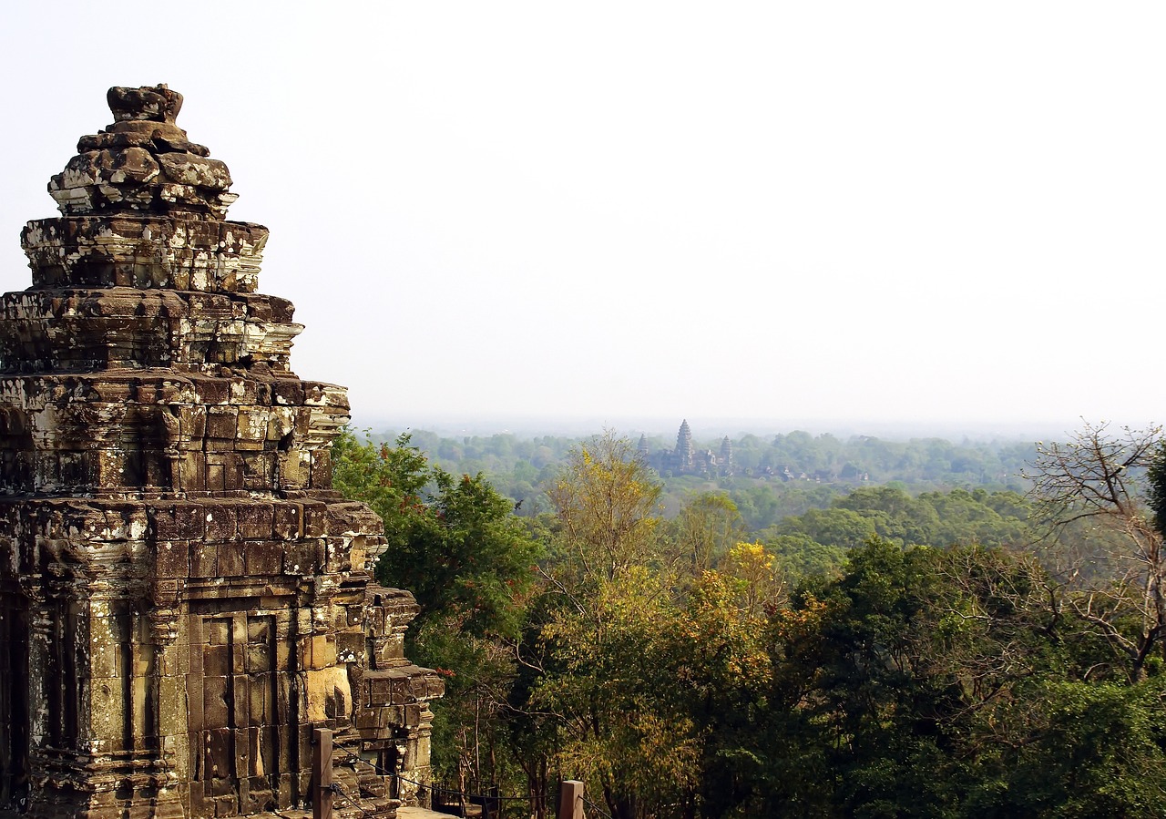 Kambodža, Angkor, Šventykla, Bakheng, Siem Grižti, Kraštovaizdis, Religija, Griuvėsiai, Archeologija, Garbinimas