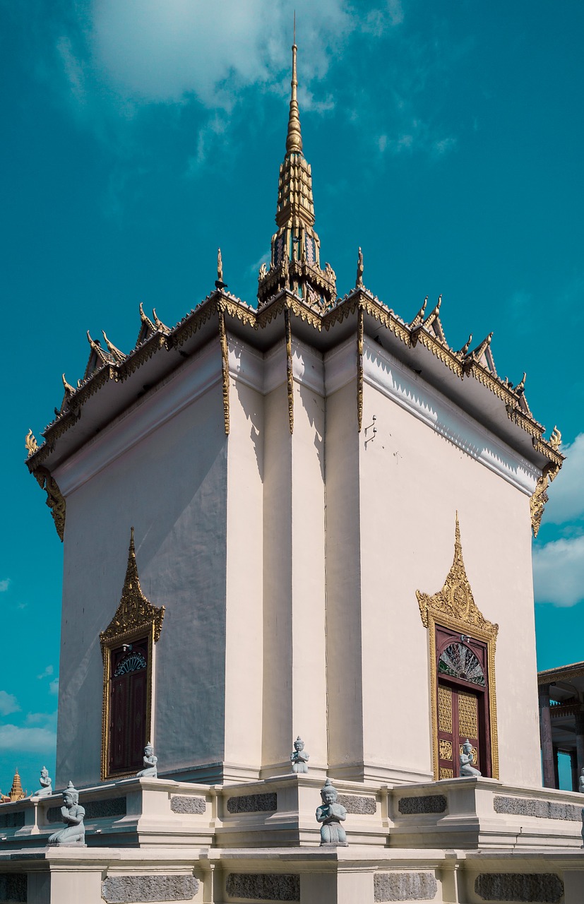 Kambodža, Phnom Penh, Rūmai, Kelias, Phnom Penh Karališkasis Rūmai, Pastatas, Stupa, Nemokamos Nuotraukos,  Nemokama Licenzija