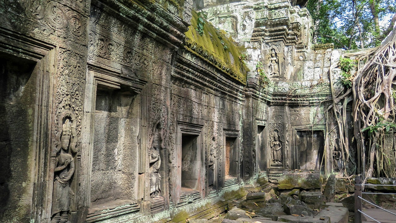 Kambodža, Angkor, Šventykla, Ta Prohm, Istorija, Asija, Šventyklos Kompleksas, Šaknis, Medis, Džiunglės