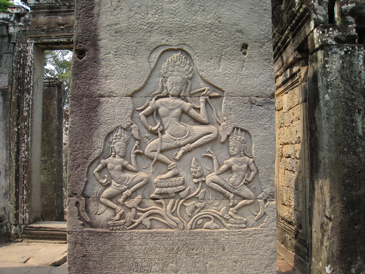 Kambodža, Wu At Angkor Wat, Raižyti Akmenys, Nemokamos Nuotraukos,  Nemokama Licenzija