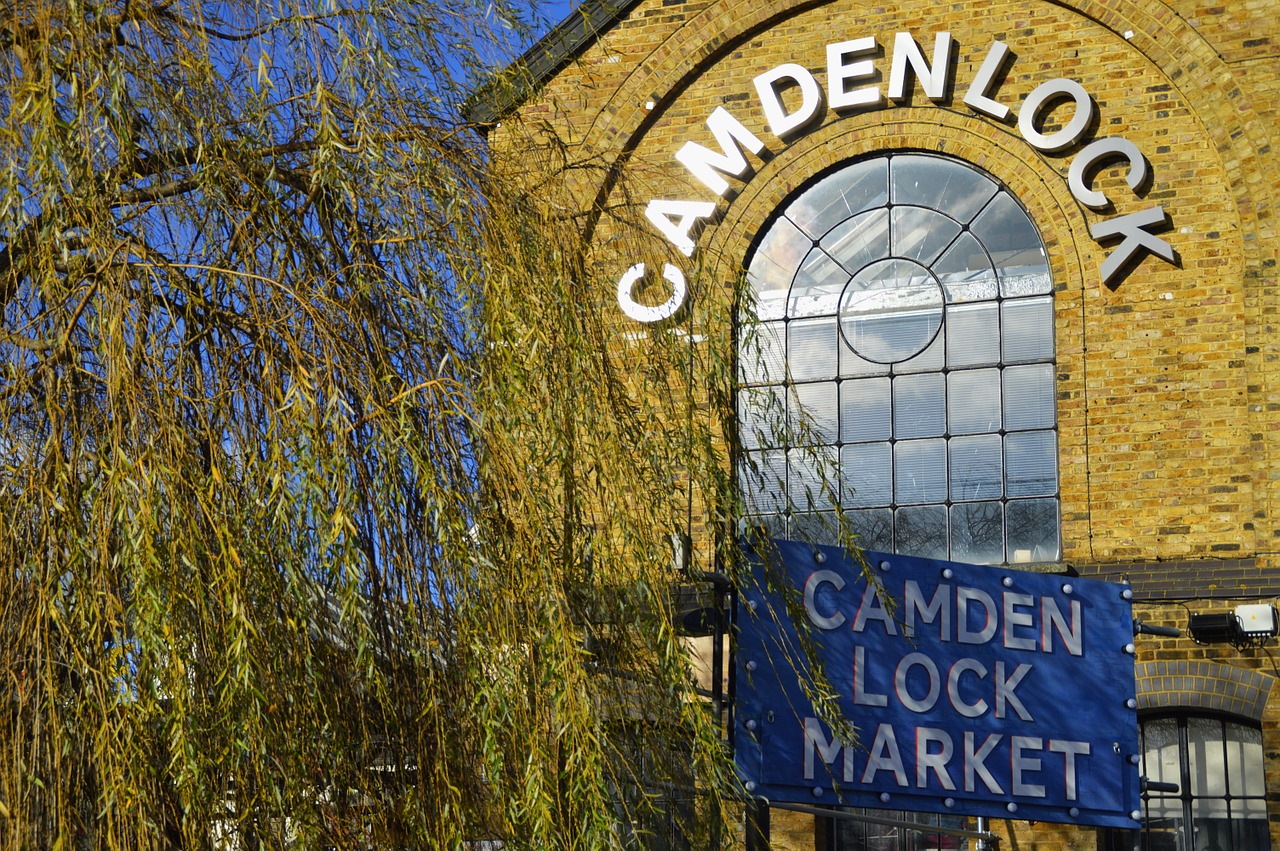 Camdenlock, Anglija, Londonas, Vintage, Medis, Vaizdas, Lenta, Turgus, Mėlynas, Nemokamos Nuotraukos