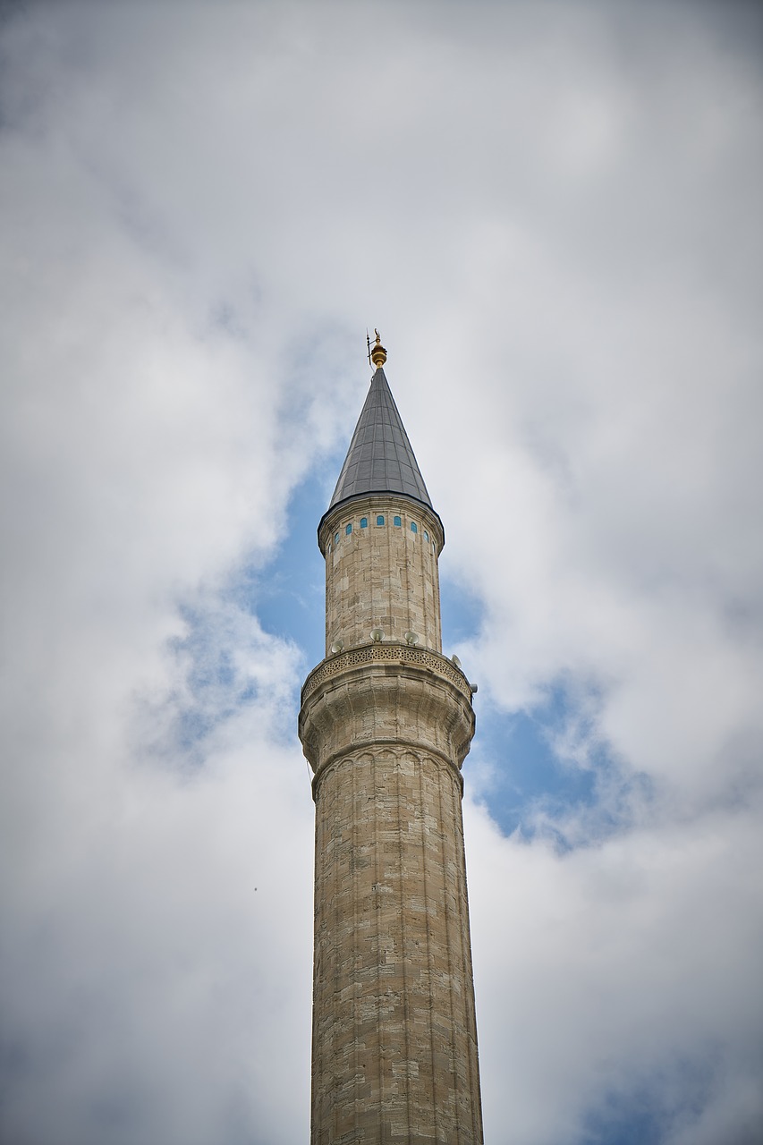 Cami, Minaretas, Islamas, Turkija, Minaretai, Religija, Architektūra, Miestas, On, Gražus